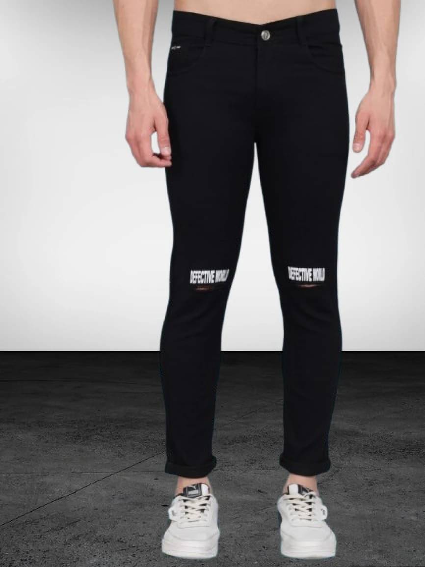     			FUDE PRIDE Regular Fit Clean Look Men's Jeans - Black ( Pack of 1 )