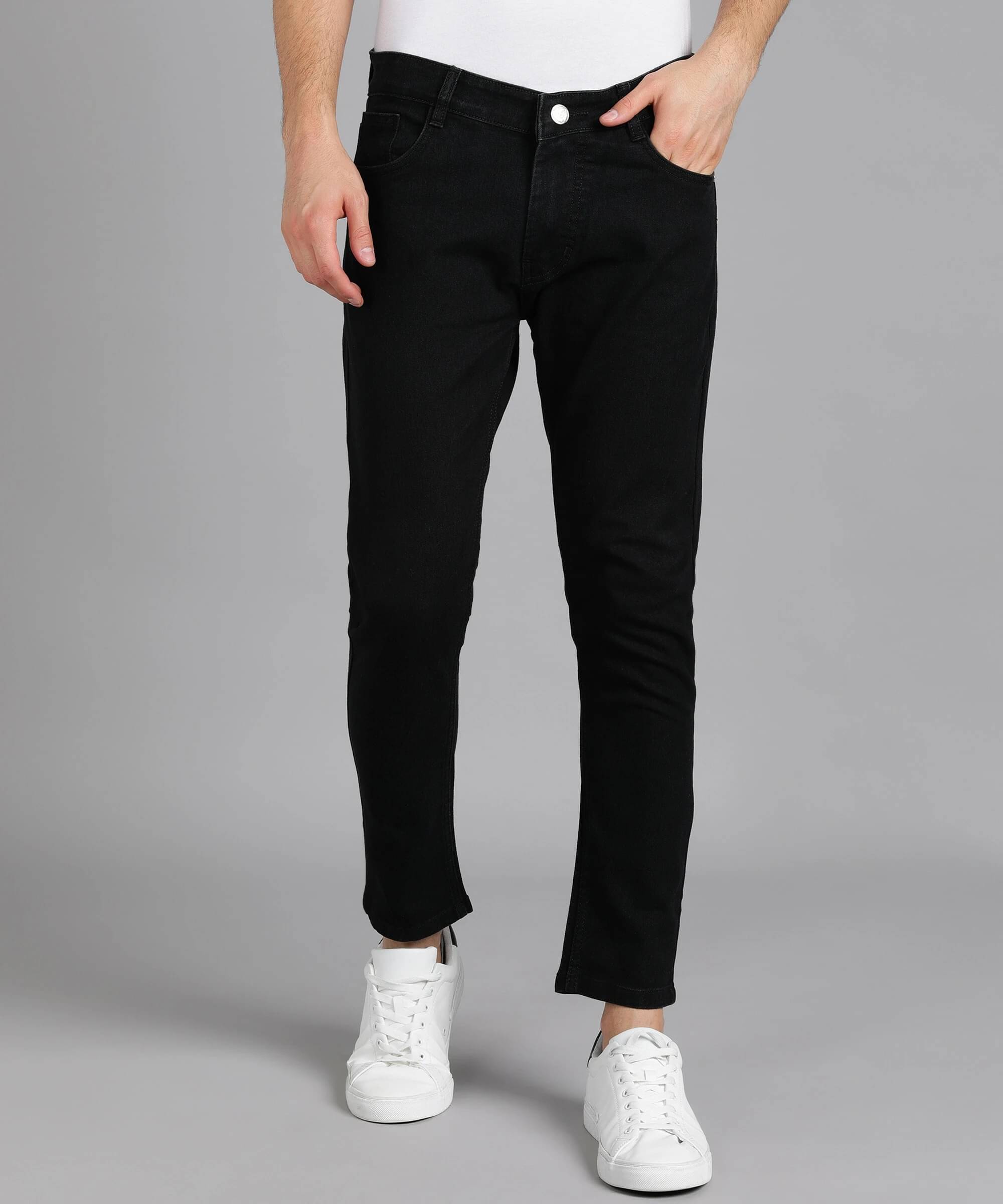     			FUDE PRIDE Slim Fit Clean Look Men's Jeans - Black ( Pack of 1 )