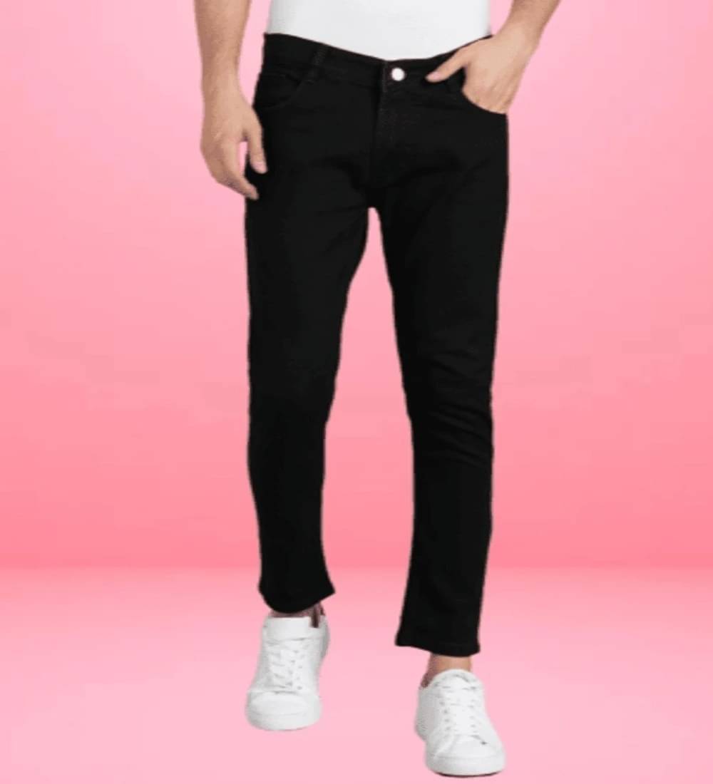     			FUDE PRIDE Slim Fit Clean Look Men's Jeans - Black ( Pack of 1 )