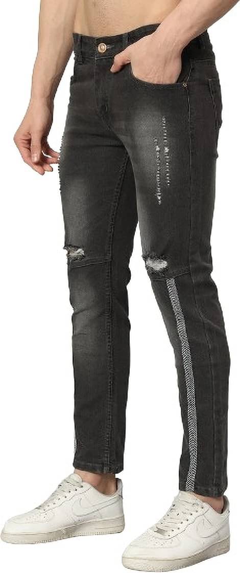 FUDE PRIDE Slim Fit Faded Men's Jeans - Grey ( Pack of 1 ) FUDE PRIDE Slim Fit Faded Men's Jeans - Grey ( Pack of 1 )