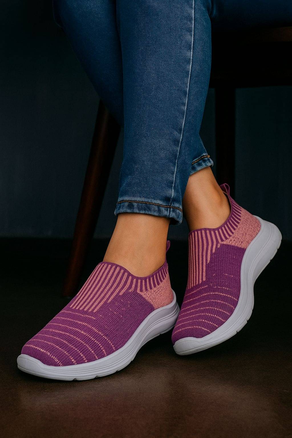     			Fabbmate Peach Women's Sneakers