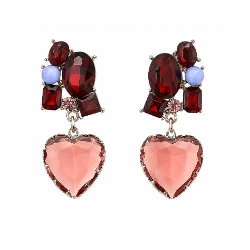     			Flauri Purple Drop Earrings ( Pack of 1 )