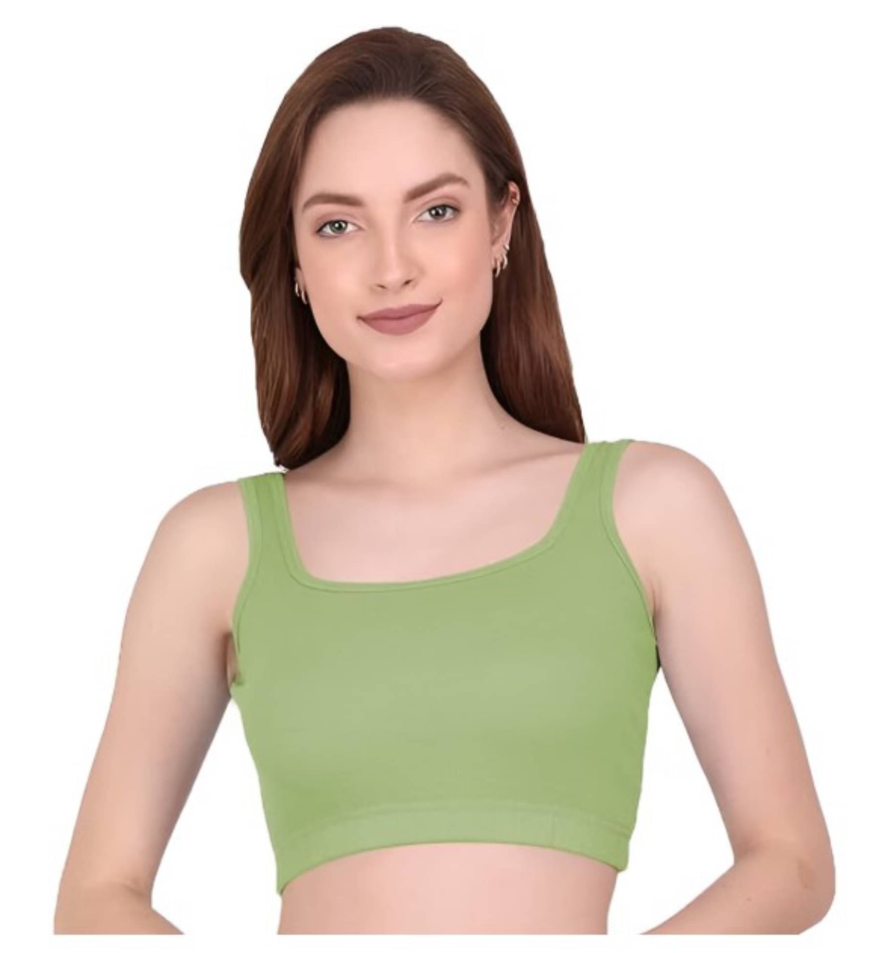 GARBFEB Women's Cotton Blend Tank Top ( Mint Green ) GARBFEB Women's Cotton Blend Tank Top ( Mint Green )