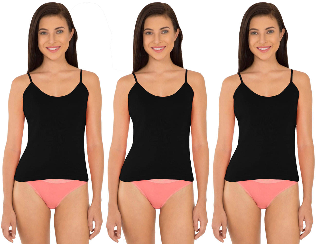 Jockey Women Cotton Camisoles ( Black )     			Jockey Women Cotton Camisoles ( Black )