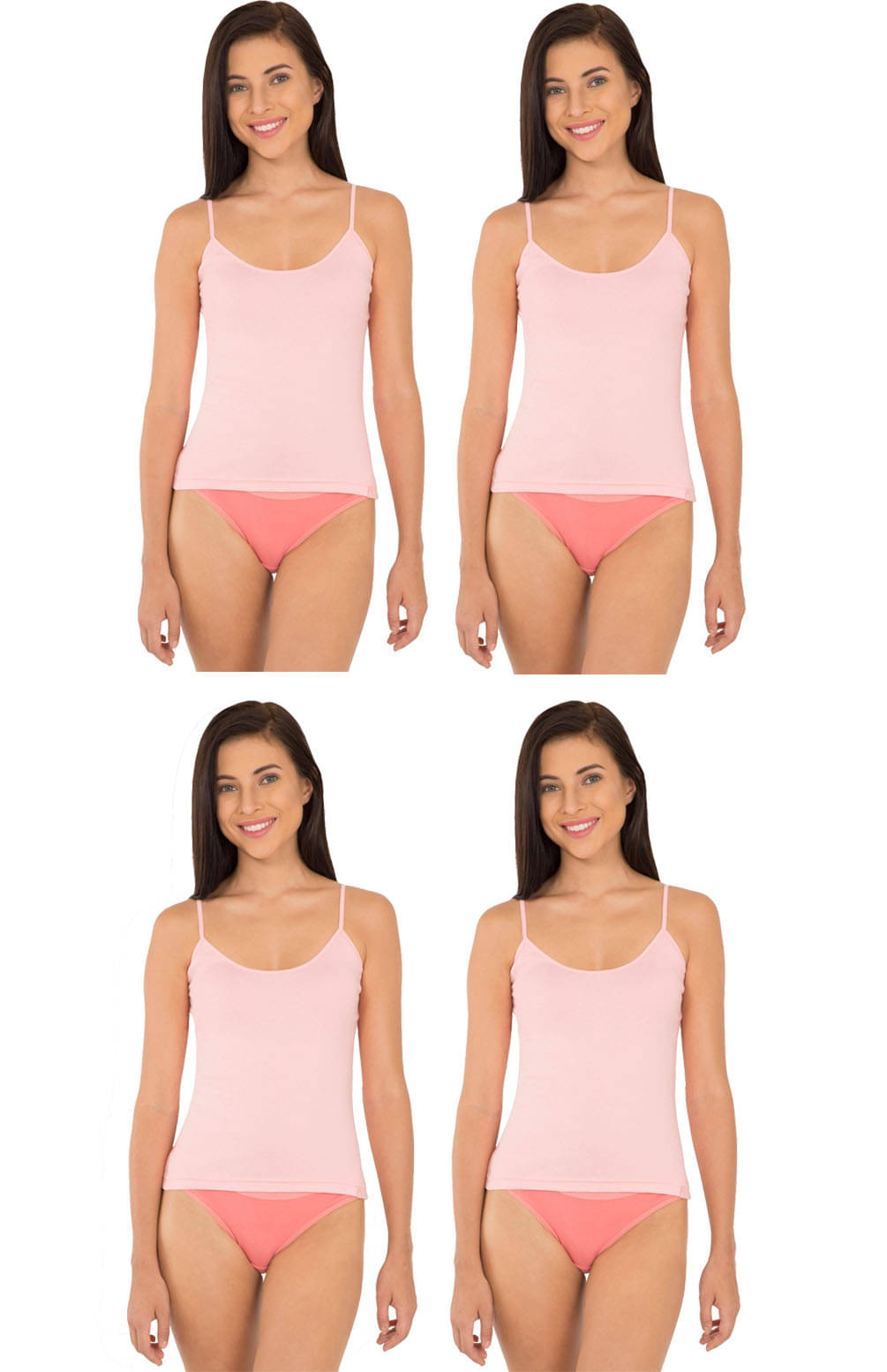 Jockey Women Cotton Camisoles ( Pink ) Jockey Women Cotton Camisoles ( Pink )