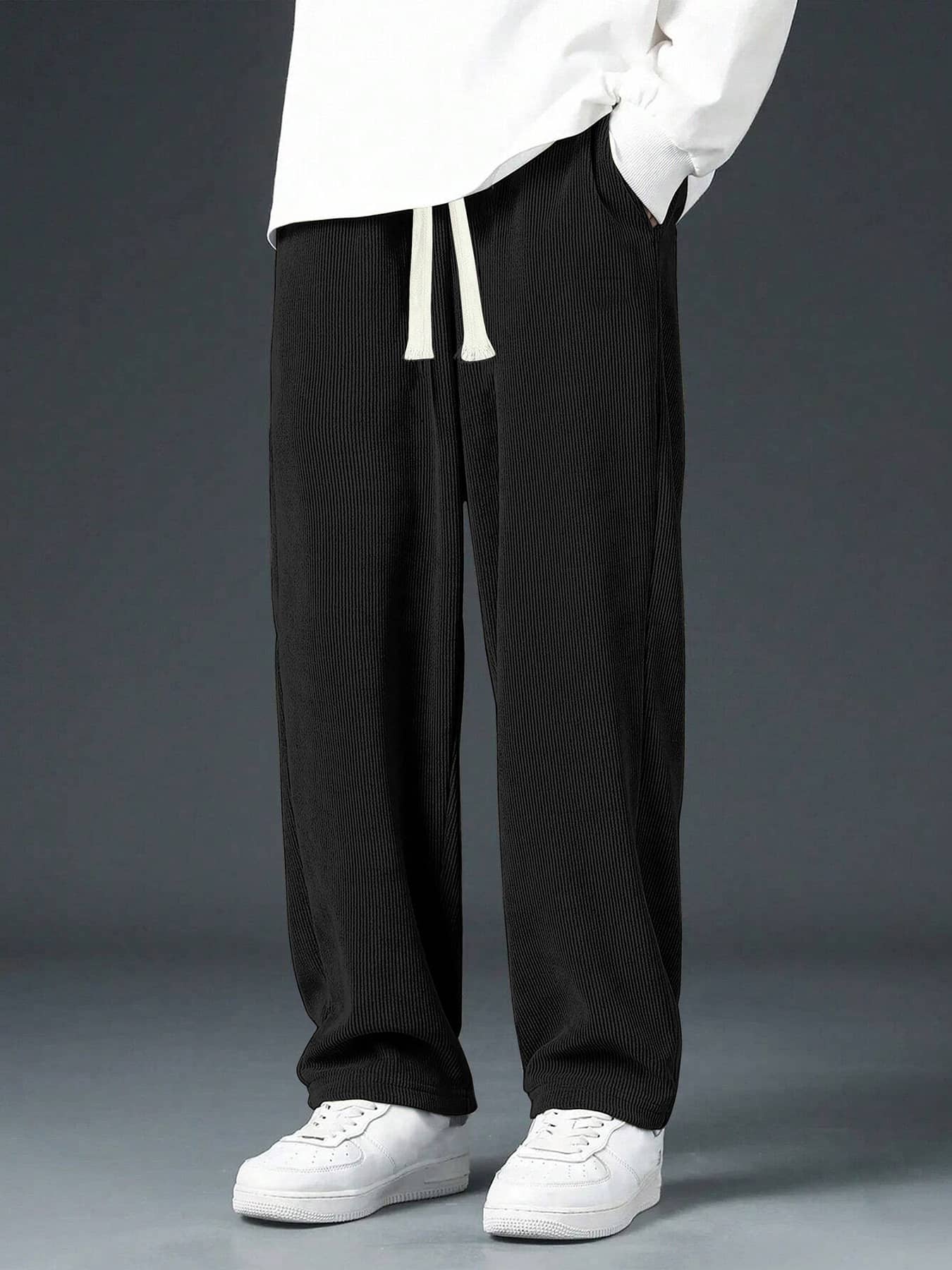 KAJARU Loose Men's Korean Pant - Blue ( Pack of 1 ) - Trousers | Buy online on ZillyBuy