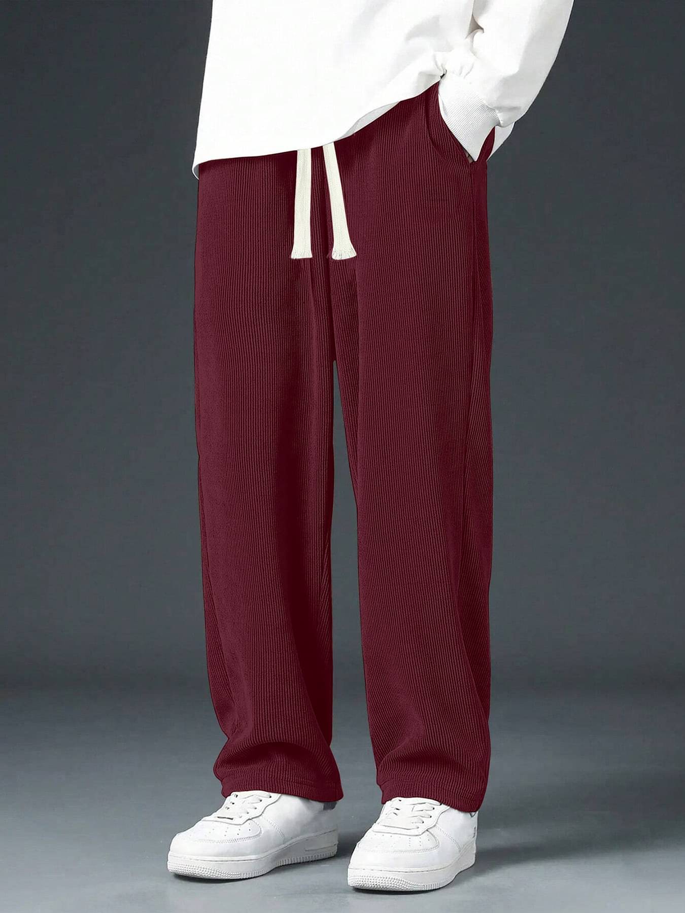     			KAJARU Loose Flat Men's Trouser - Maroon ( Pack of 1 )