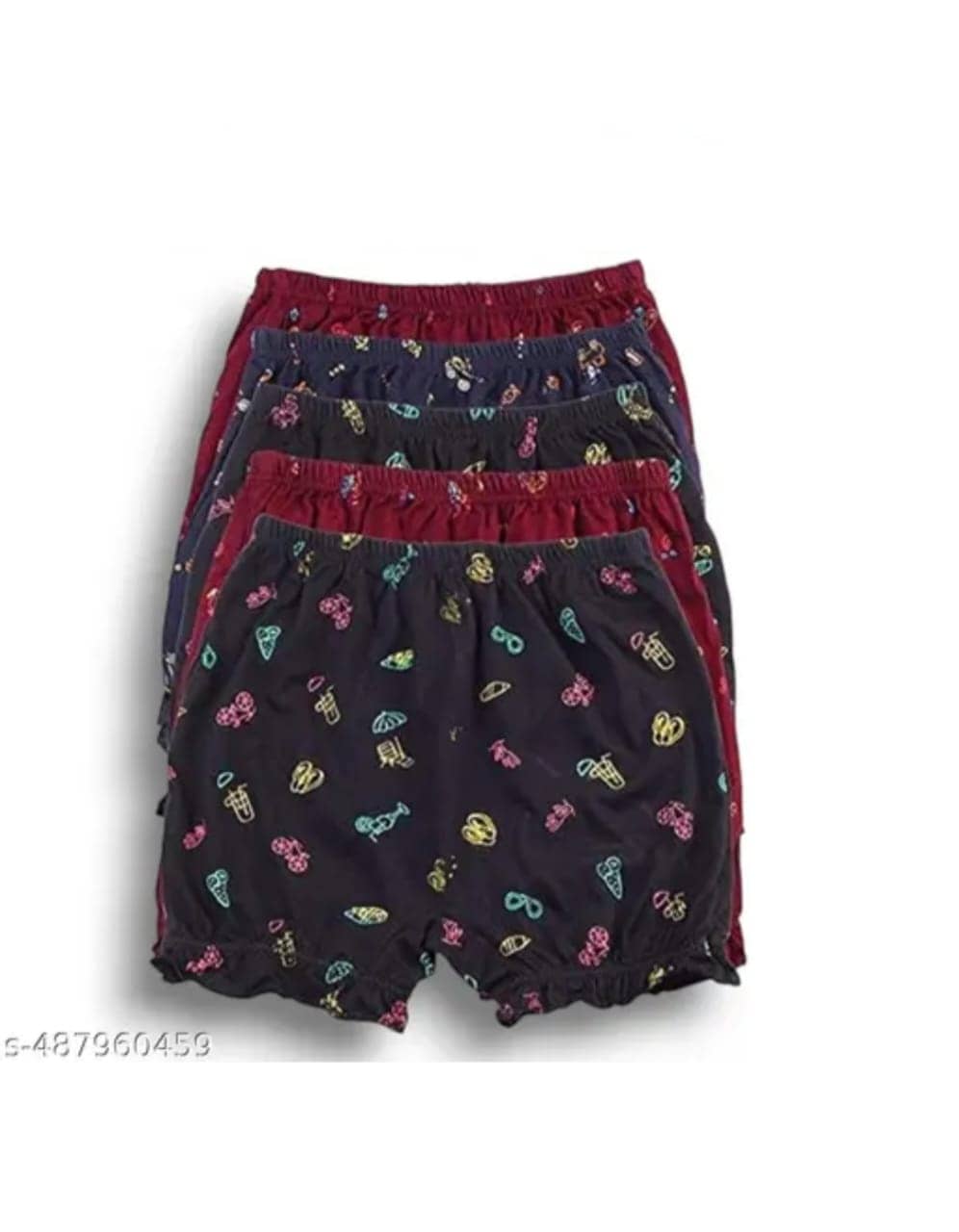 KIDBIRD Cotton Hipster ( Multicolor , Pack of 5 )