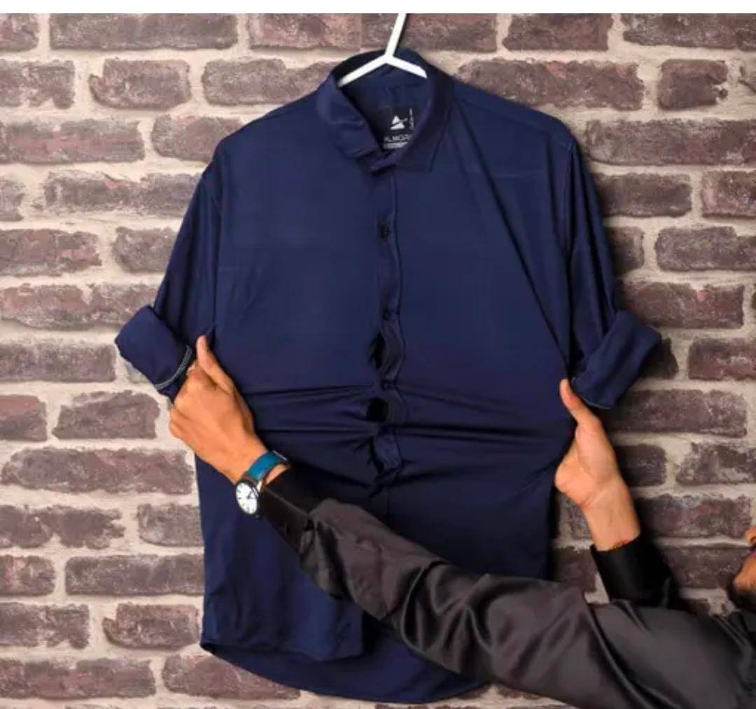 KRIVA Polyester Regular Fit Solids Full Sleeves Men's Casual Shirt - Blue ( Pack of 1 ) KRIVA Polyester Regular Fit Solids Full Sleeves Men's Casual Shirt - Blue ( Pack of 1 )