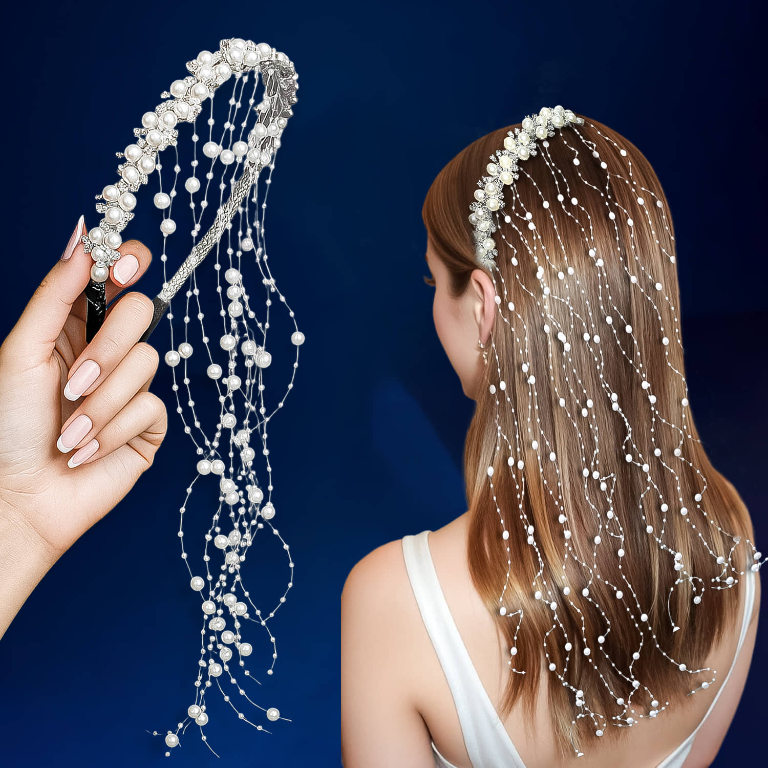 LYKAA Silver Hair Band ( Pack of 1 ) - Jewellery Sets | Buy online on ZillyBuy