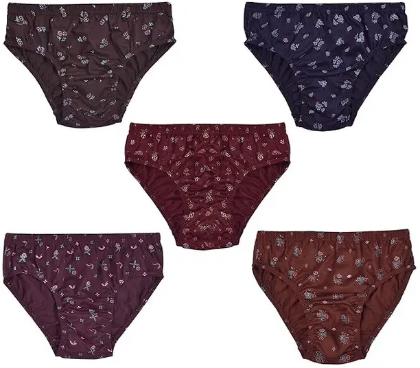 Louis Craft Cotton Lycra Hipster ( Multicolor10 , Pack of 5 )