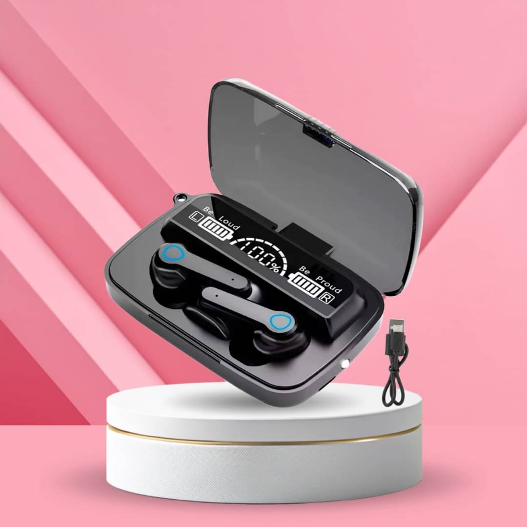 M19-19 Earbuds TWS Earphone Touch Control Mirror Digital Display Wireless Bluetooth 5.1 Headphones With Microphone M19-19 Earbuds TWS Earphone Touch Control Mirror Digital Display Wireless Bluetooth 5.1 Headphones With Microphone