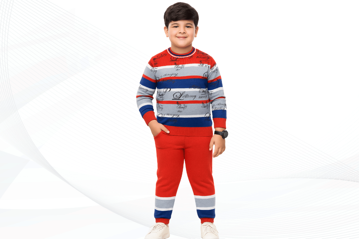     			Megha Shristy Enterprises Pack of 1 Boys Woollen Blend Sweater ( Red )