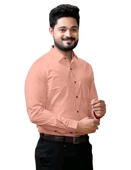     			Nexra Creation Cotton Blend Regular Fit Solids Full Sleeves Men's Casual Shirt - Pink ( Pack of 1 )