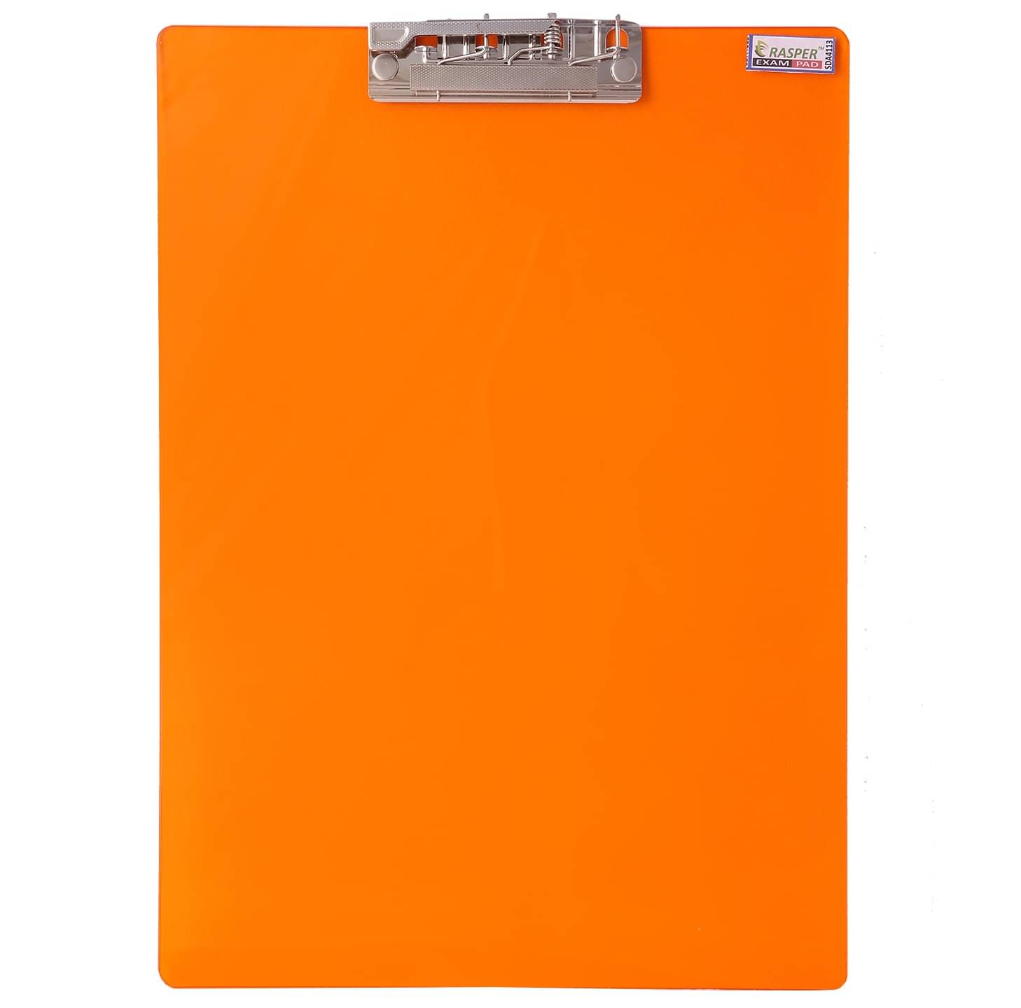     			Rasper Orange Transparent Acrylic Clip Board Exam Pad for School & Office Unbreakable Writing Pad Student Exam Board Big Size (14x10 Inches)