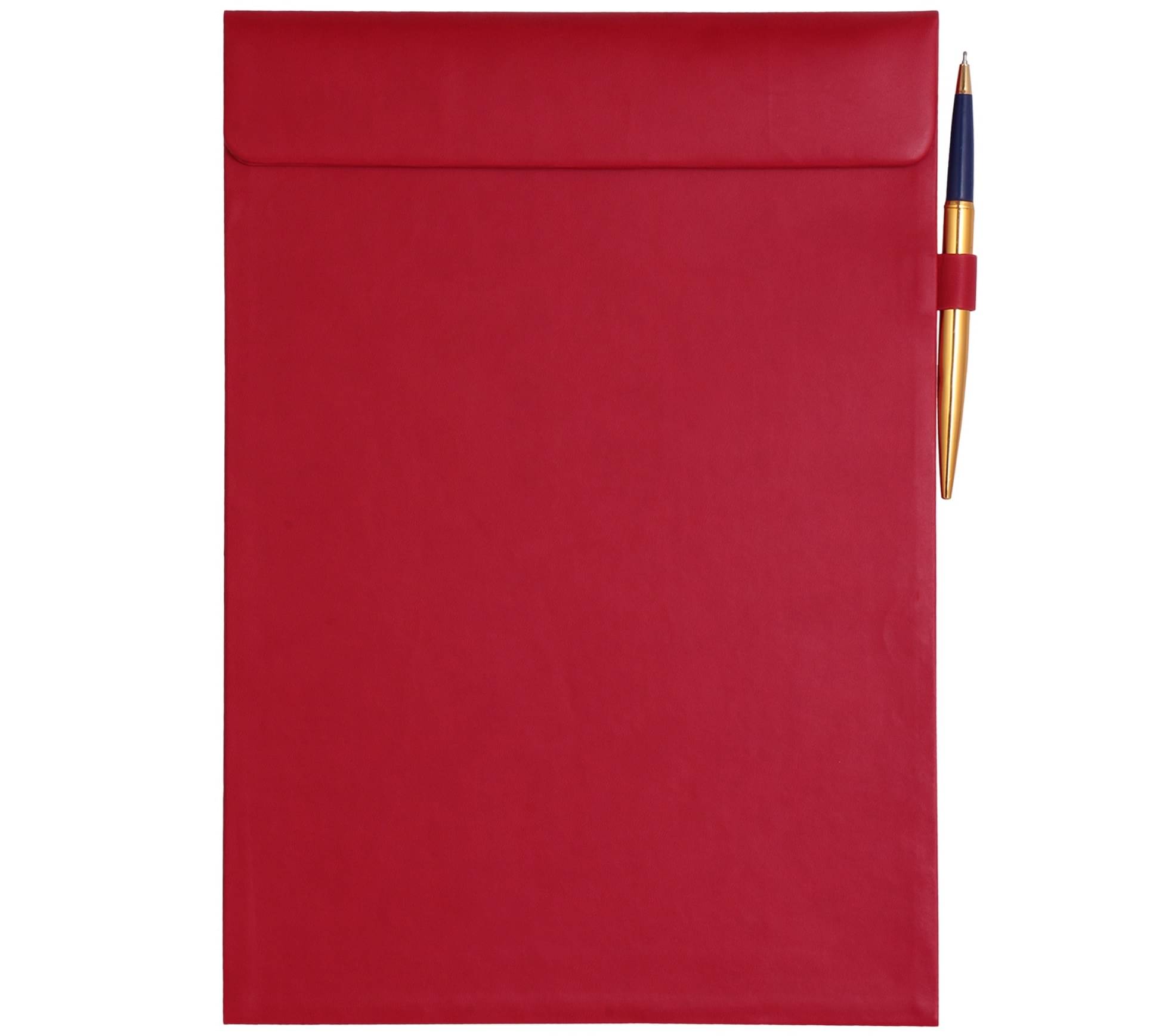     			Rasper Red Extra Soft Premium Leather Clipboard Exam Pad Document Holder for Business Meeting Magnetic Writing Pad with Pen Holder Drawing Signature Conference Pad A4 (14x10 Inches / 35.5x25.5 Cms)