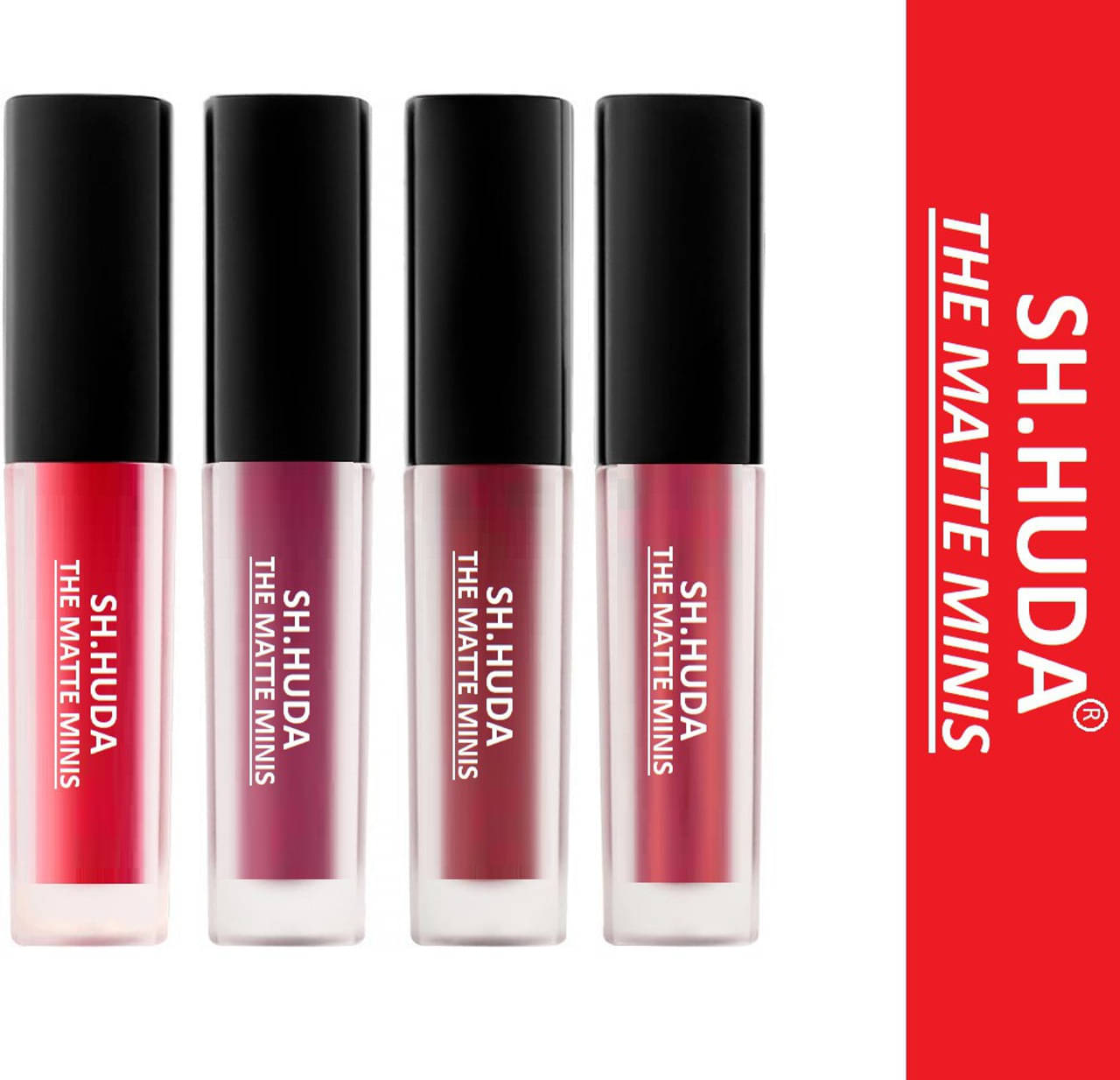     			SH.HUDA Red Matte Transferproof Liquid Lipstick ( Pack of 1 )