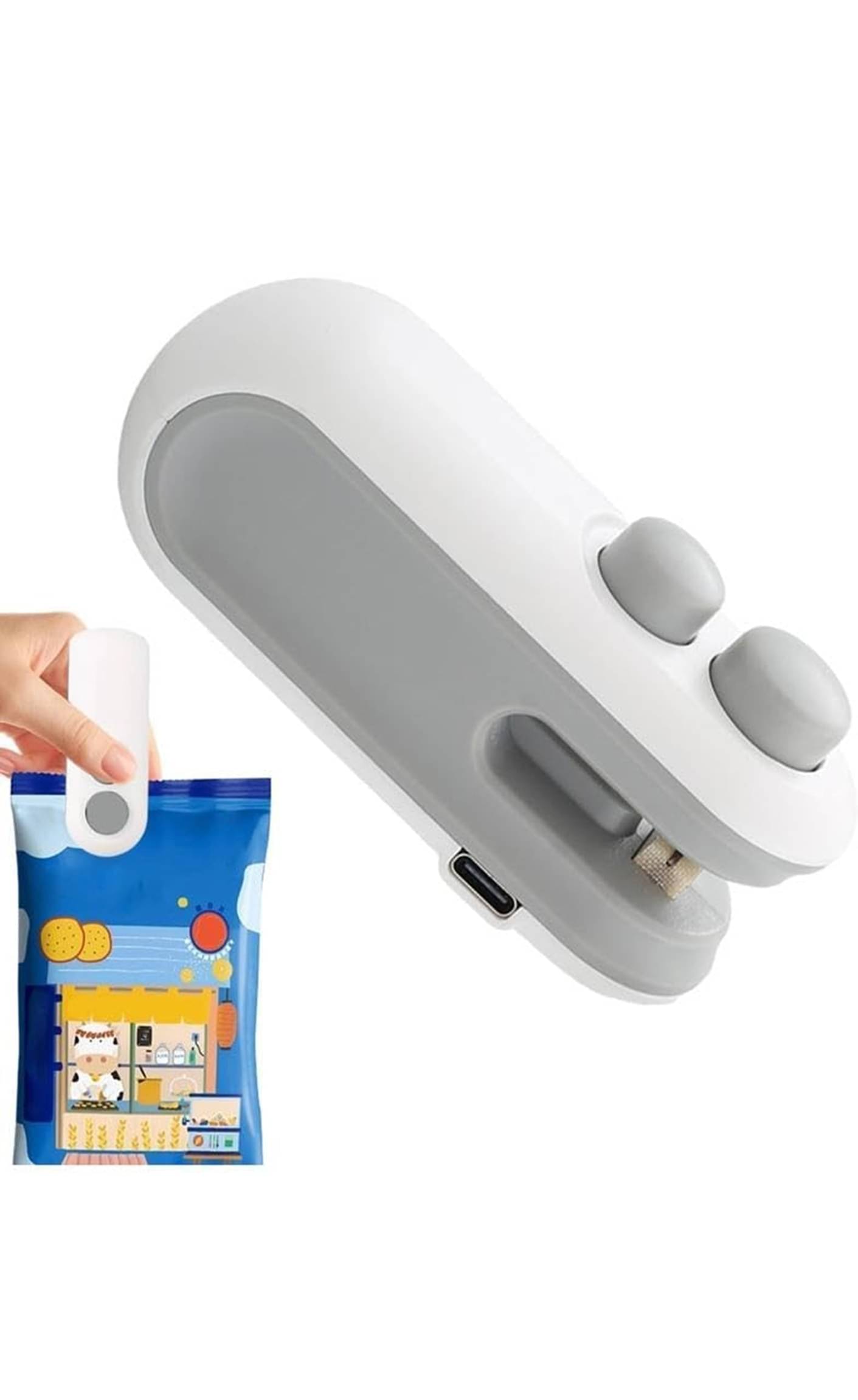     			Sealing Clip - Portable Mini Sealing Machine Handheld Packet Sealer for Food, Snacks, Chips, Fresh Storage, Plastic Bag Sealing Machine, 1pcs