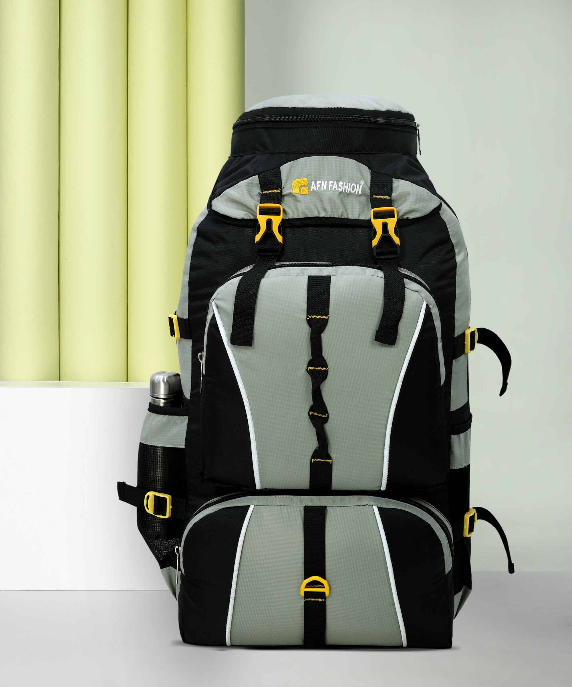    			Sky Rise 65 Ltrs Polyester Backpack *For Men & Women ( Grey )