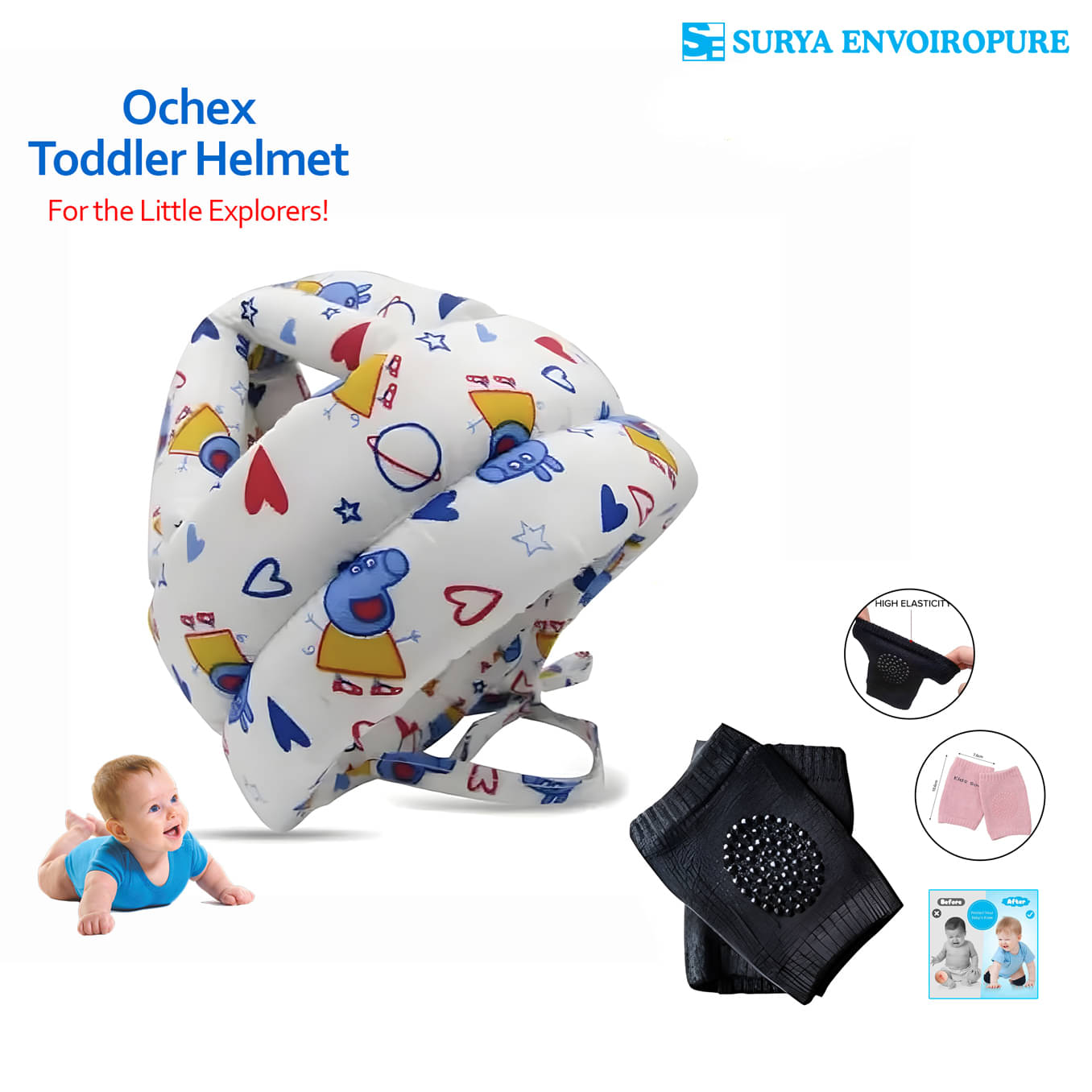 Surya_kids White Foam Kids Safety Harness ( 3 pcs ) Surya_kids White Foam Kids Safety Harness ( 3 pcs )