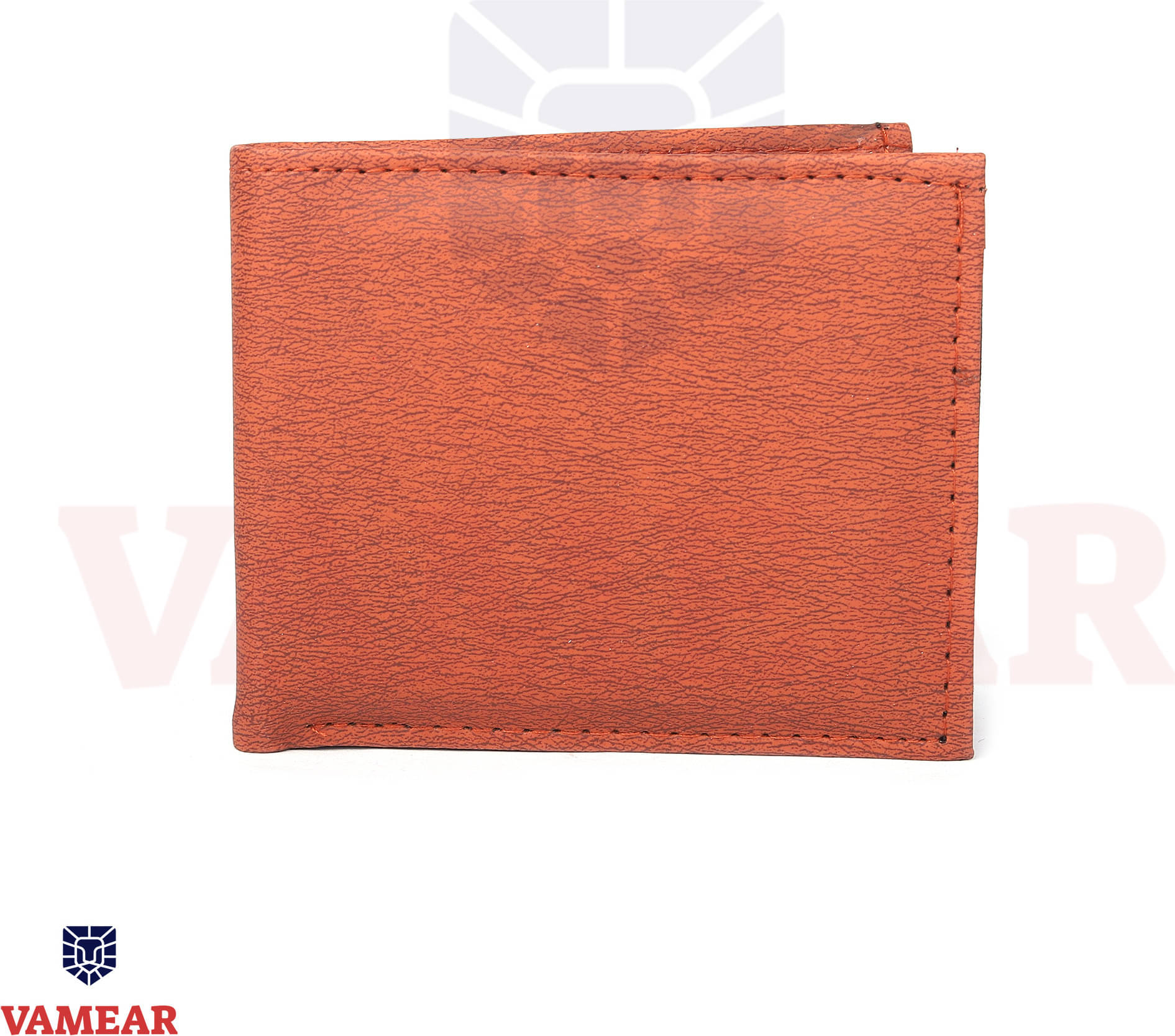     			VAMEAR Faux Leather Self Design Men's Two Fold Wallet With 7 Slots For Card ( Tan , Pack of 1 )
