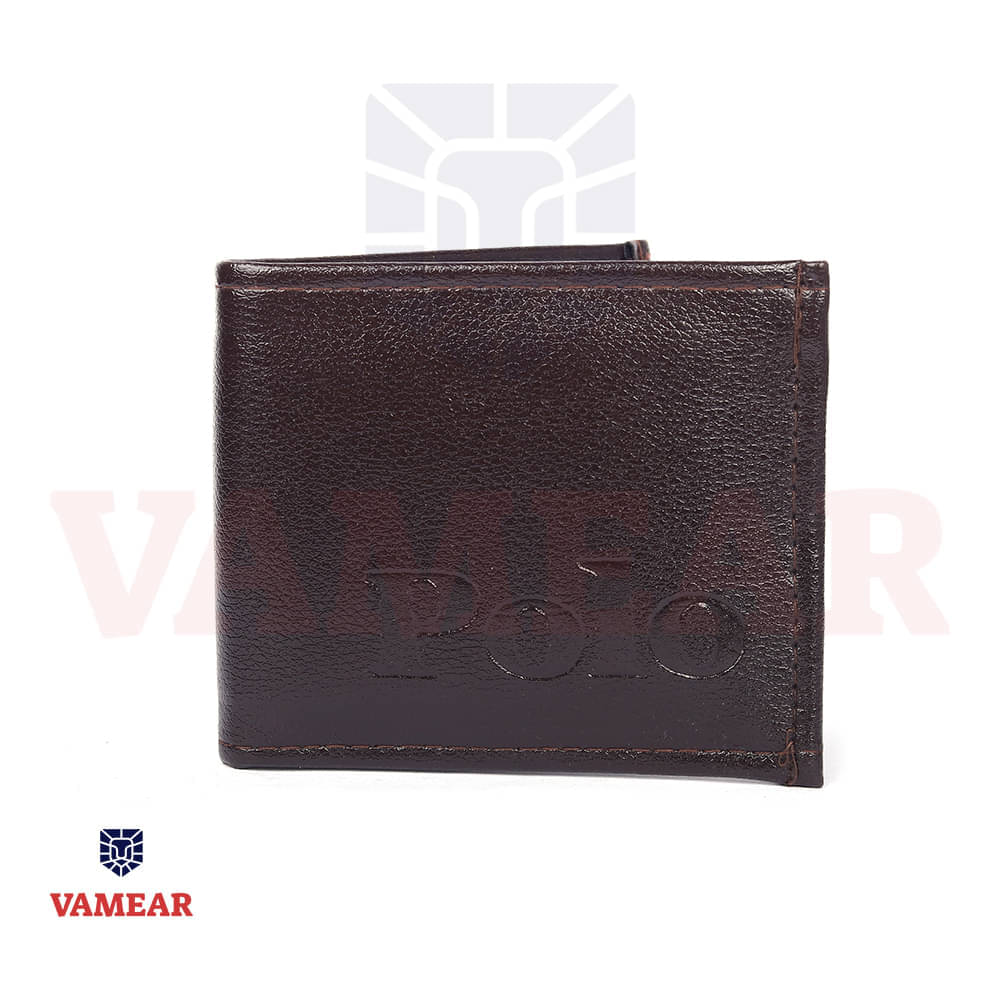     			VAMEAR Faux Leather Self Design Men's Two Fold Wallet With 5 Slots For Card ( Brown , Pack of 1 )