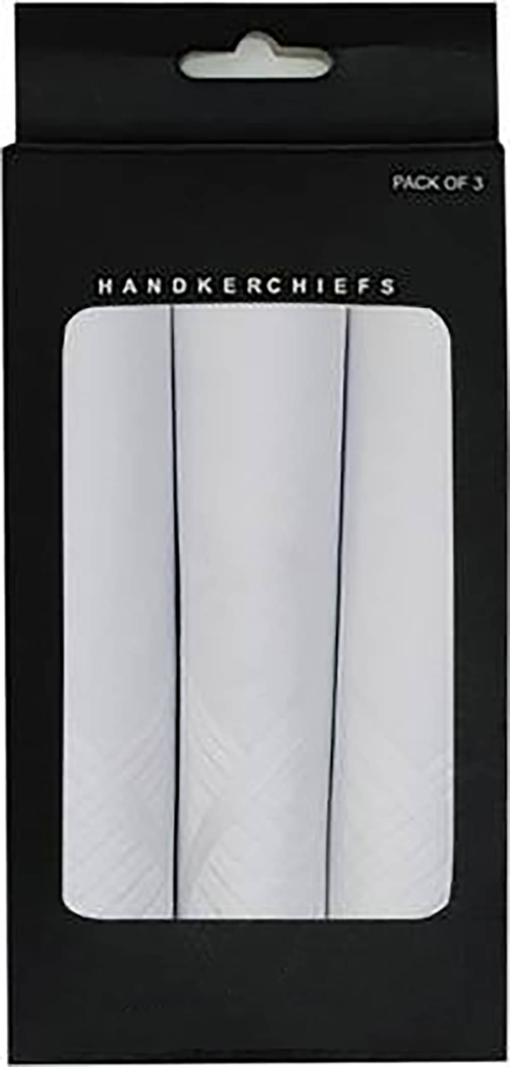     			WILDSTUFF White Cotton Men's Handkerchief ( Pack of 3 )