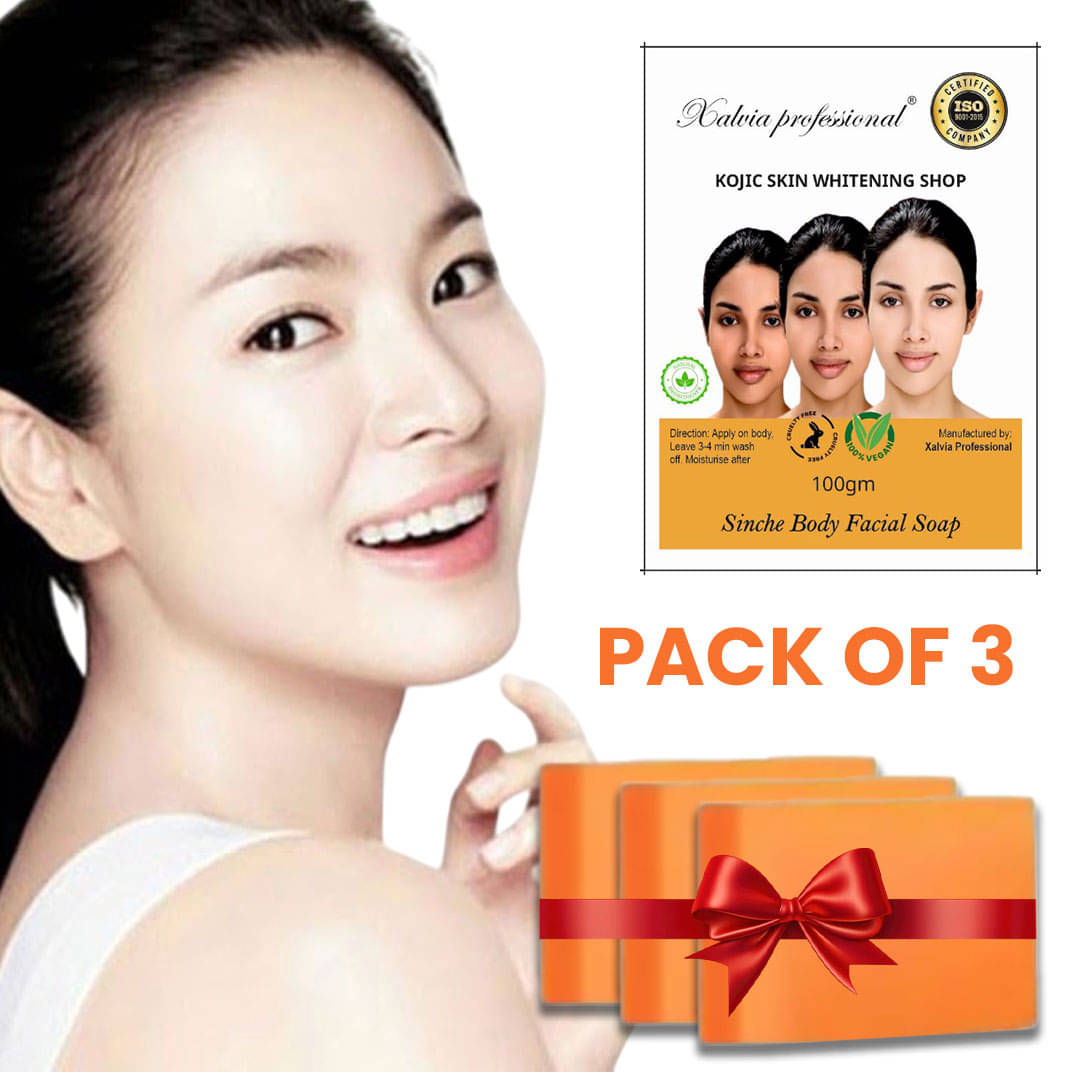     			Wildkyor Skin Whitening Soap for All Skin Type ( Pack of 3 )