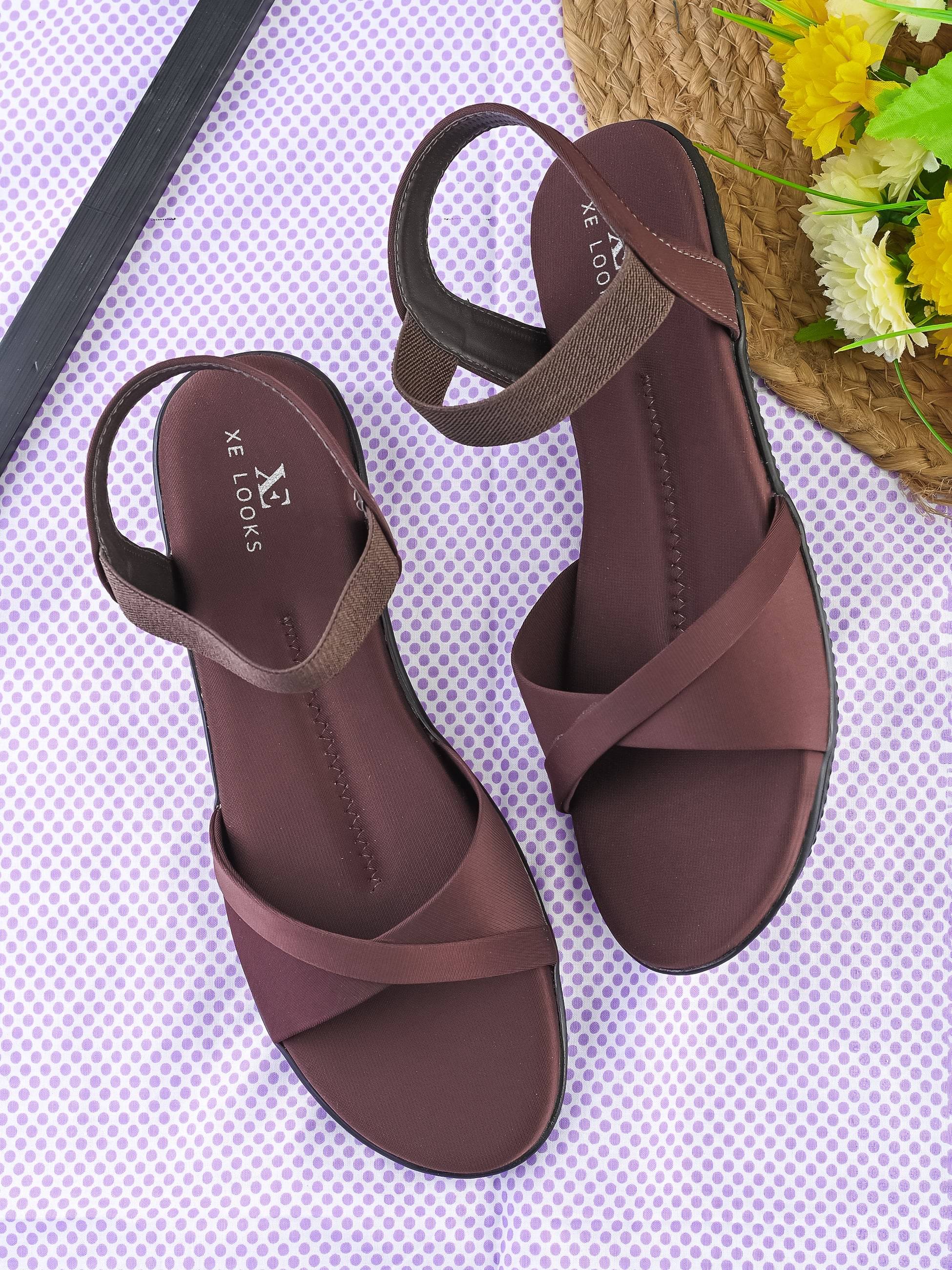     			XE Looks Brown Women's Flats