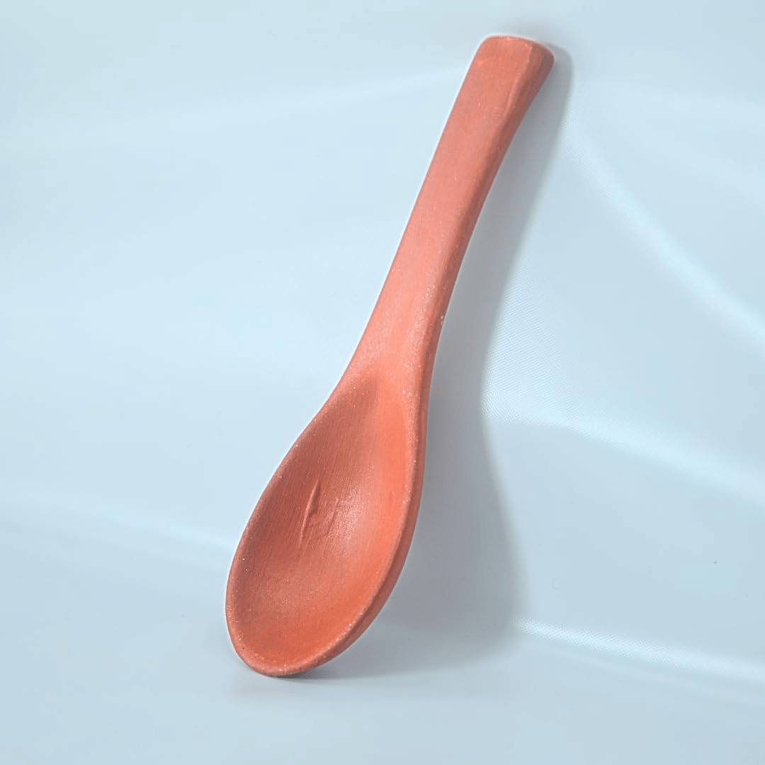     			klassy finds 001 Clay Plain Dessert Spoon Orange ( Pack of 1 )