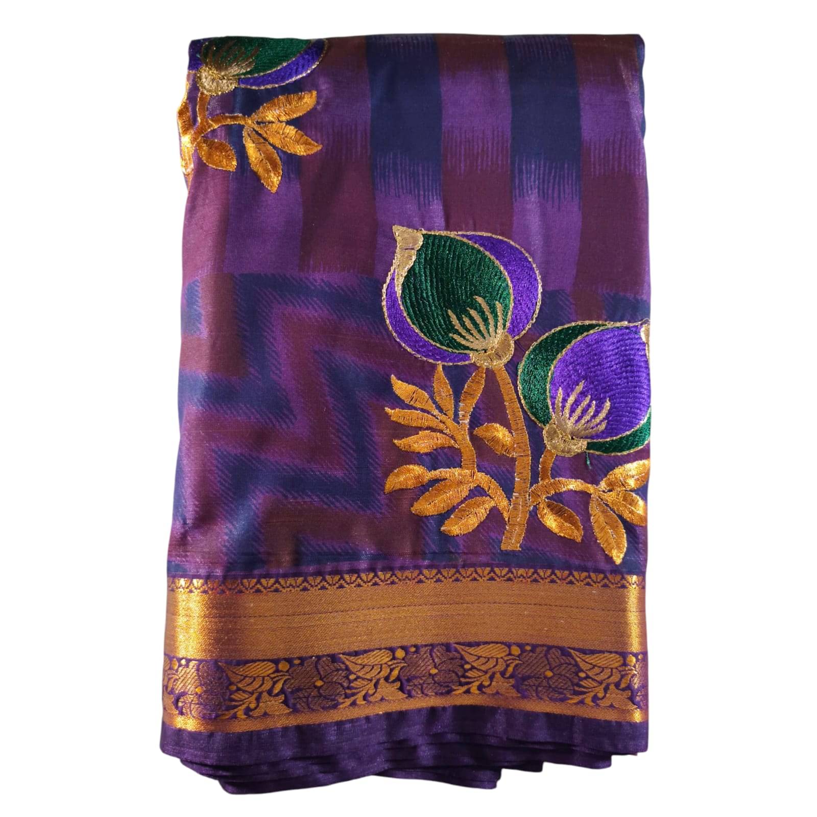     			Anaya Saree Art Silk Self Design Regular Saree With Unstitched Blouse Piece ( Multicolor )