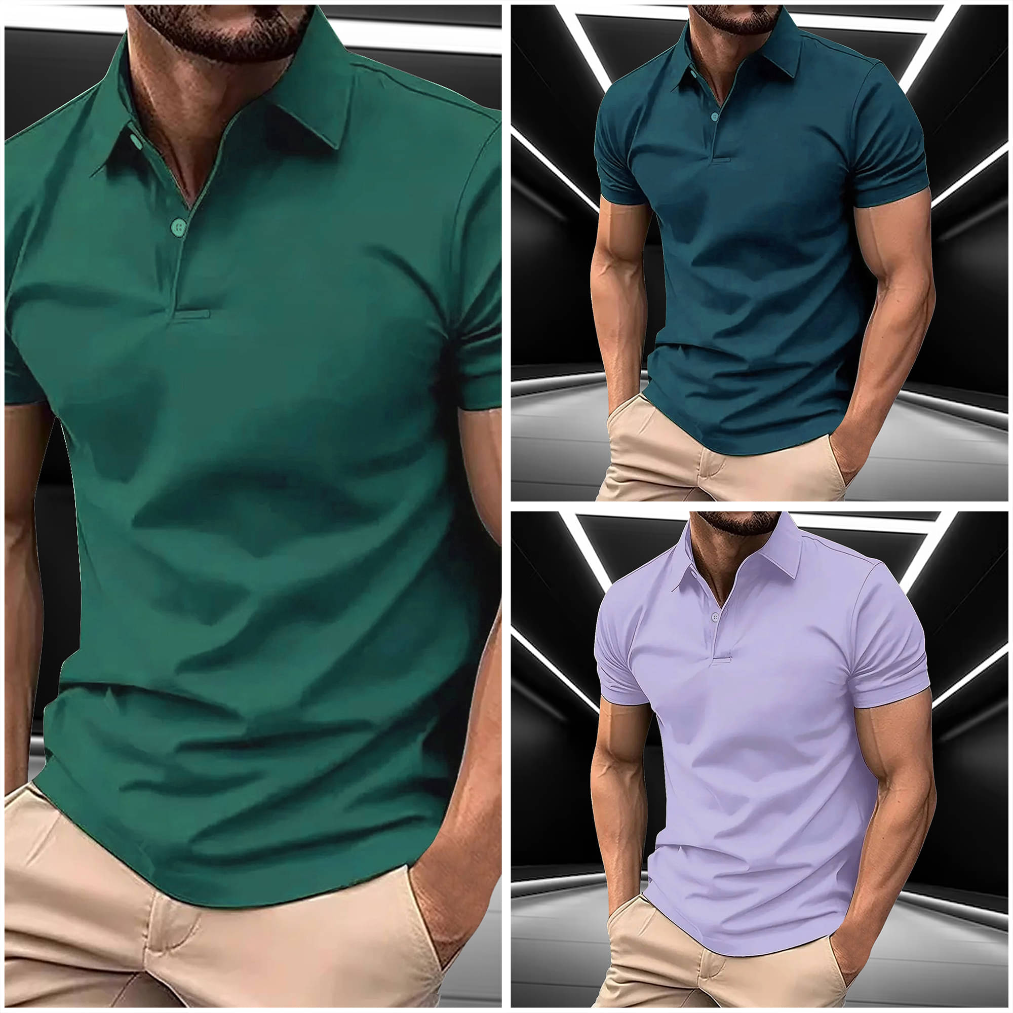COCOSOUL Men Cotton Blend Regular Fit Solid Polo T Shirt ( Purple ) COCOSOUL Men Cotton Blend Regular Fit Solid Polo T Shirt ( Purple )