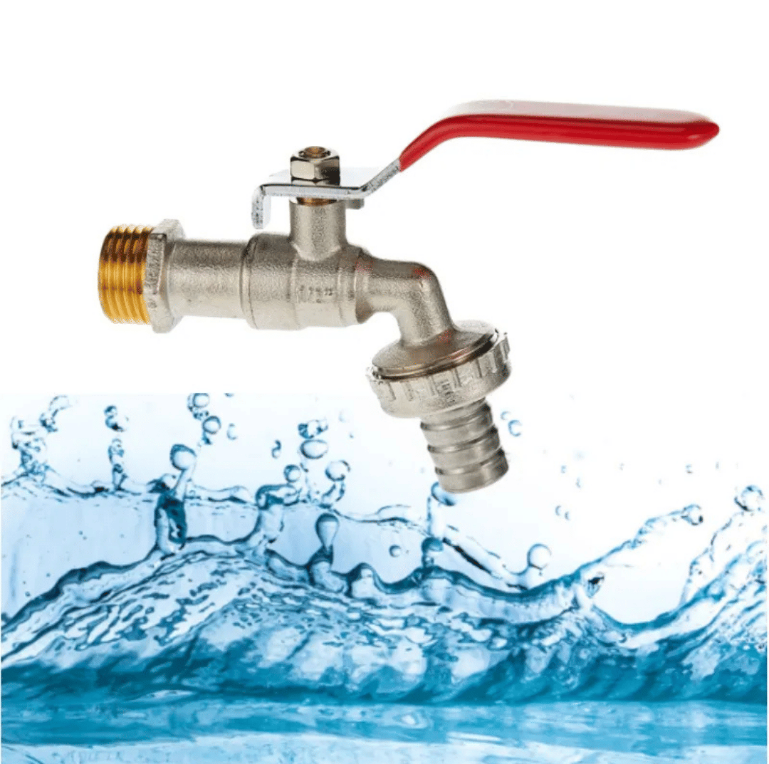     			COSWARE Brass Nozzle Bib Tap for Outside Garden Watering Brass Bathroom Tap (Bib Cock)