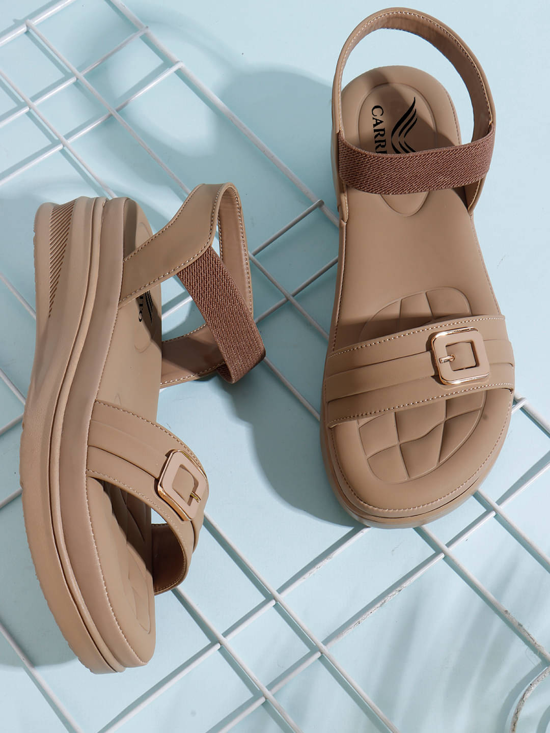 Carrito Beige Women's Sandal Heels Carrito Beige Women's Sandal Heels
