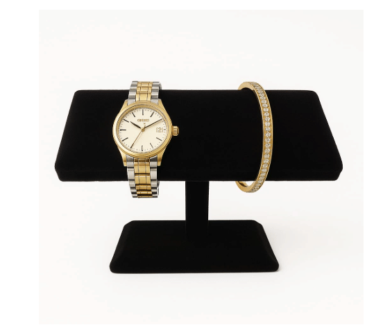 DISPLAY ZONE Bracelet Holder Display Organizer Stand for Bangle Storage Watch Display Colour Black DISPLAY ZONE Bracelet Holder Display Organizer Stand for Bangle Storage Watch Display Colour Black