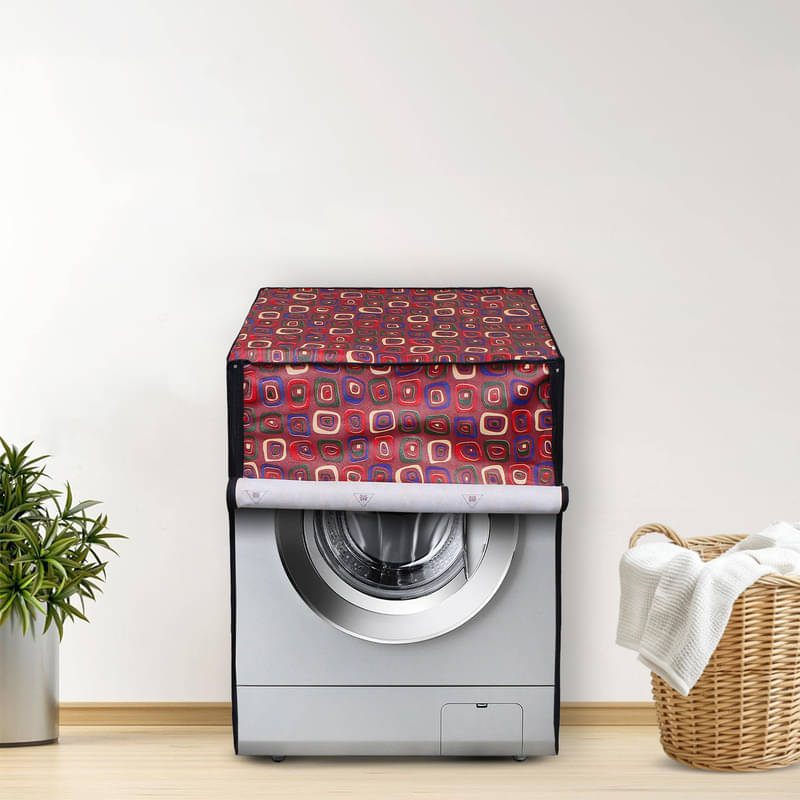 Dream Care Front Load Washing Machine Cover Compatiable For 7 kg - Red Dream Care Front Load Washing Machine Cover Compatiable For 7 kg - Red