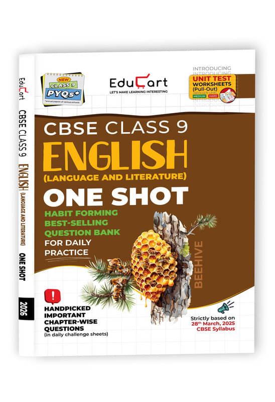 Educart CBSE Class 9 English One-shot Question Bank 2026 (Strictly for 2025-26 Exam) Educart CBSE Class 9 English One-shot Question Bank 2026 (Strictly for 2025-26 Exam)