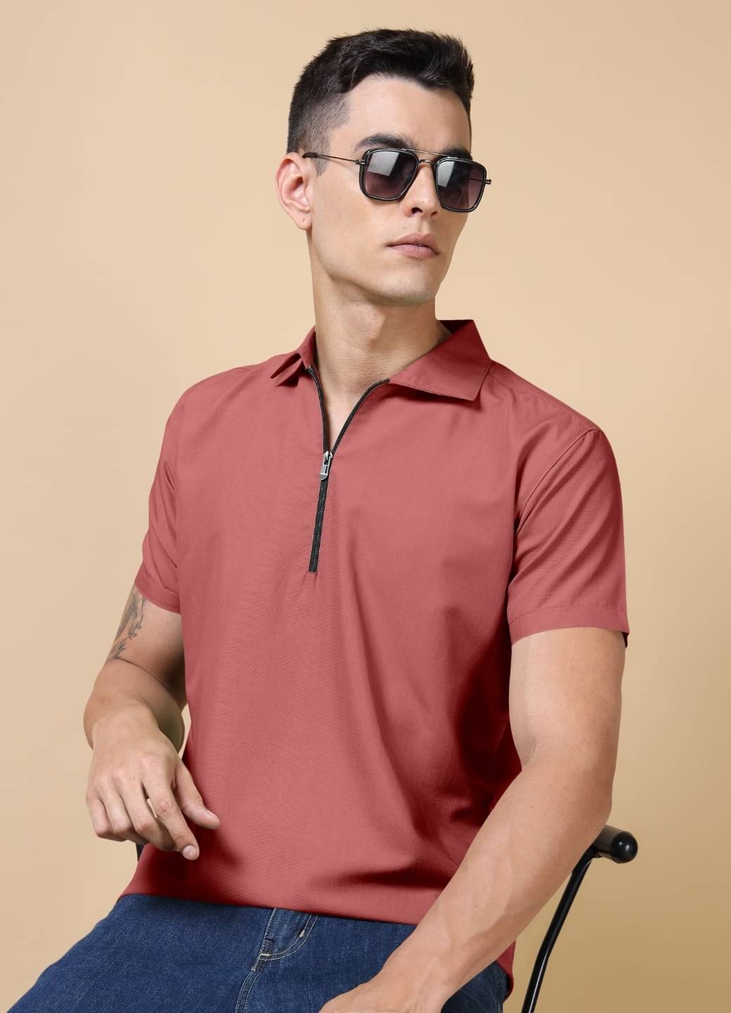 Ethnic Trendz Peach Cotton Blend Men's Regular Kurta ( Pack of 1 ) Ethnic Trendz Peach Cotton Blend Men's Regular Kurta ( Pack of 1 )