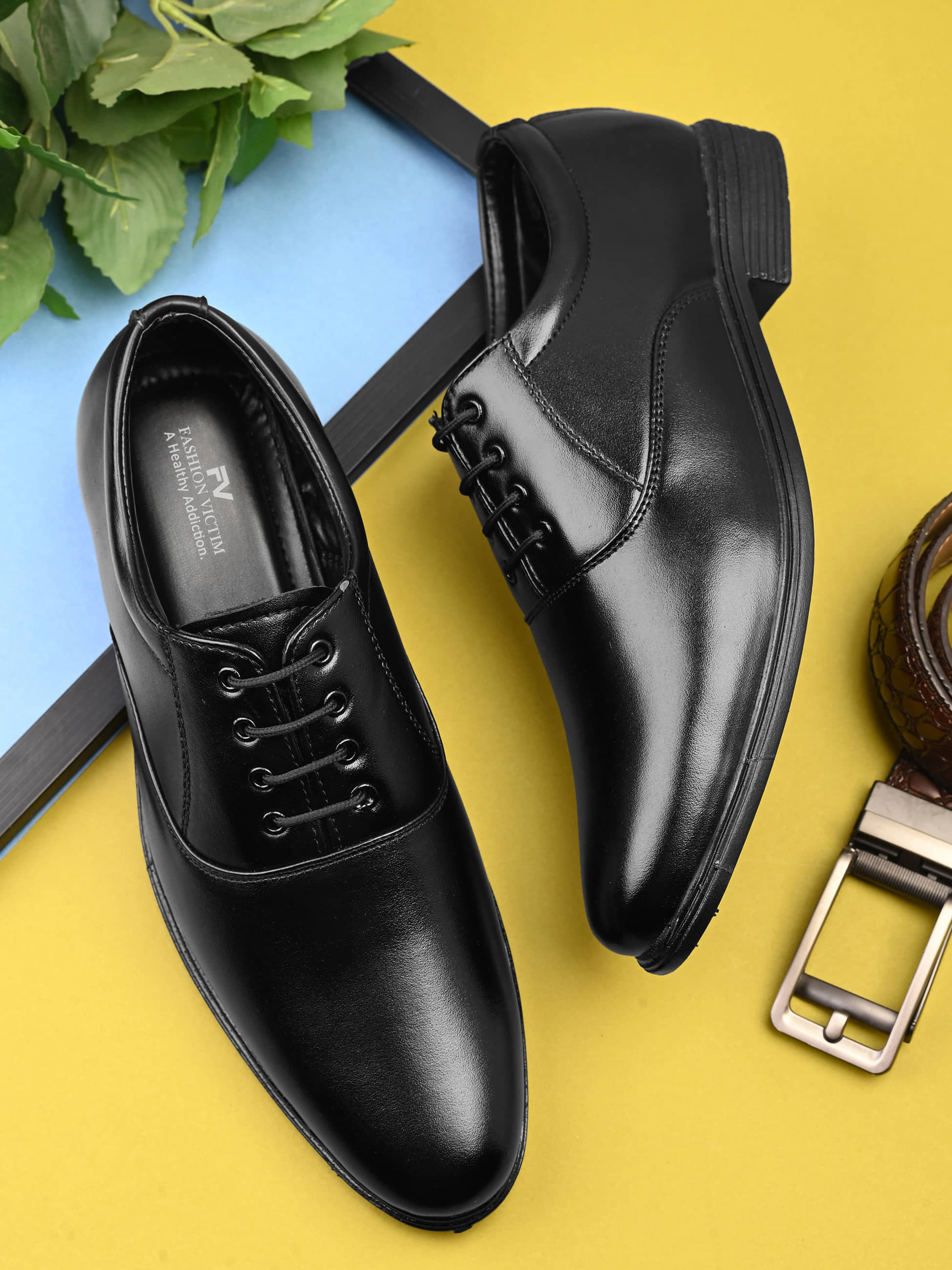 Fashion Victim Black Men's Oxford Formal Shoes - Formal Shoes | Buy online on ZillyBuy