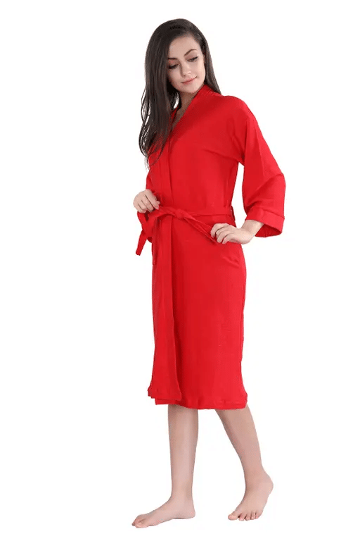     			FeelBlue Red Free Size Bathrobe ( Pack of 1 )
