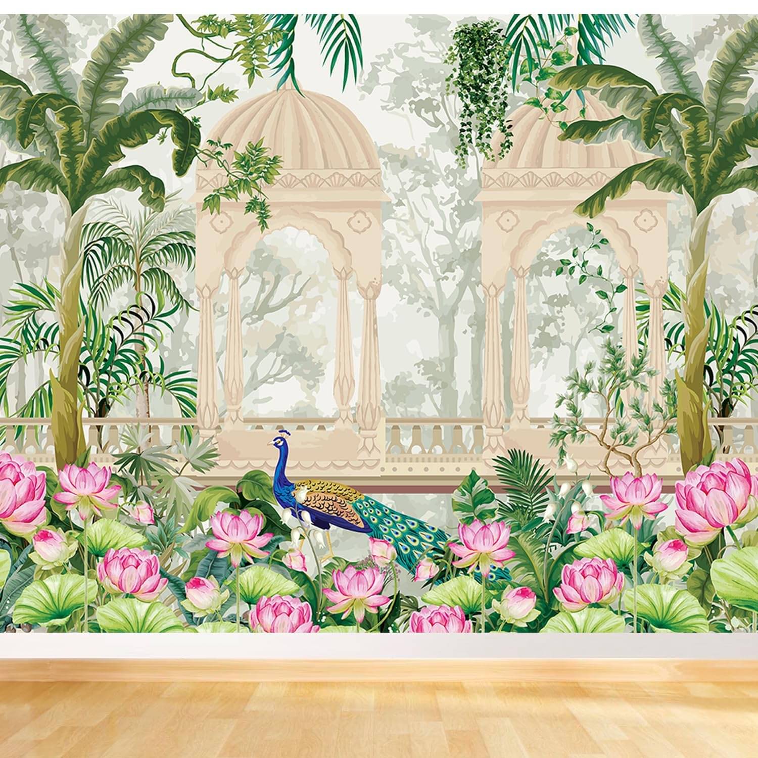     			Festive Backdrop Decorative Curtain Cloth For decoration wedding Subh Annaprasan (7 x 5 ) ft