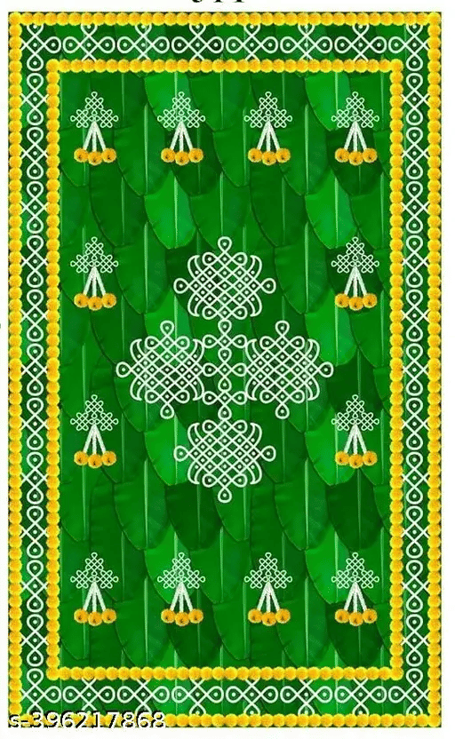     			Festive Backdrop Decorative Curtain Cloth For katha Pooja decoration wedding haldi (5 x 5 ) ft