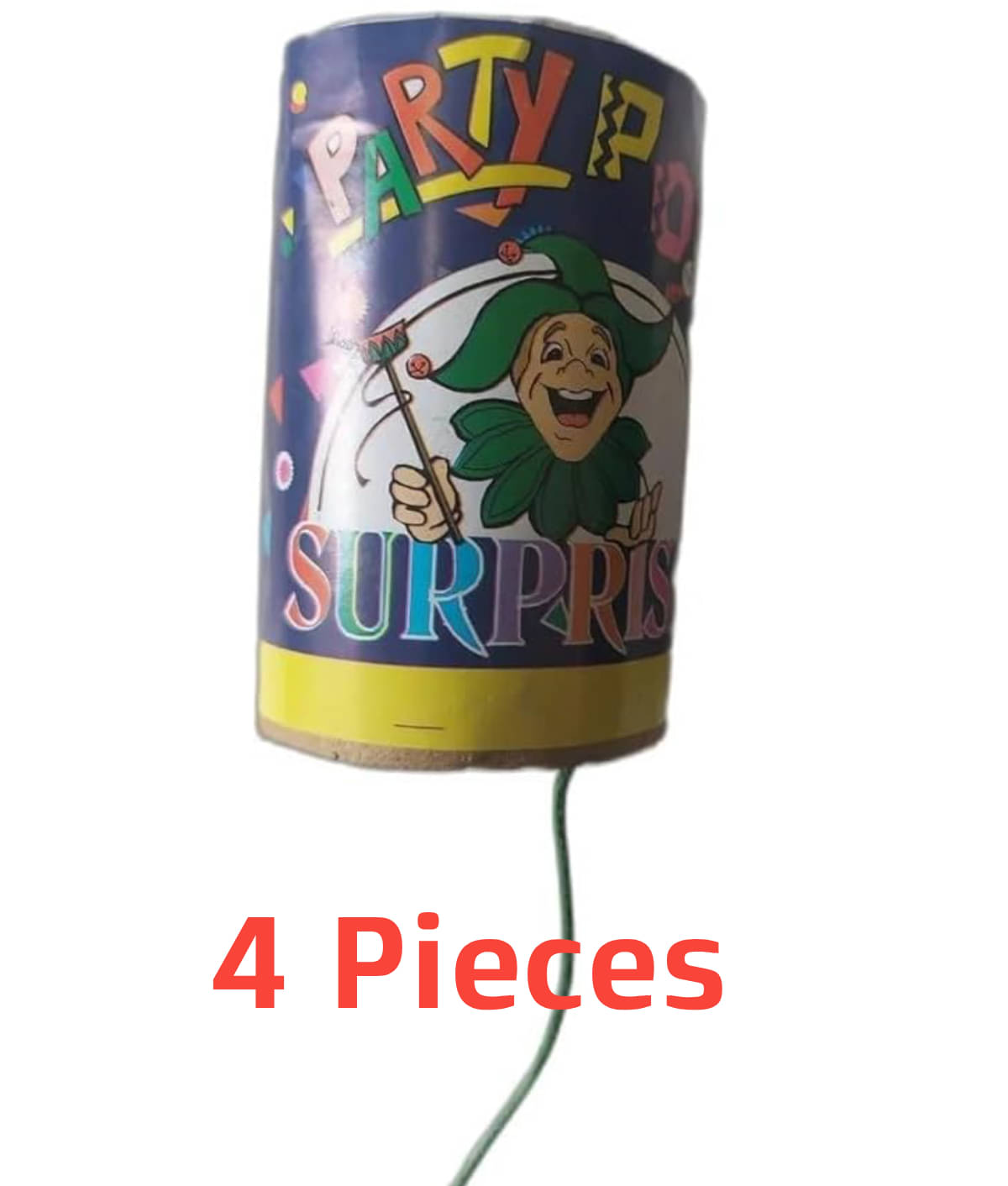     			Festive Popper Small Size for Every Occasion, Milestone, or Birthday Bash. GM- (Set of 4 Party Poppers)