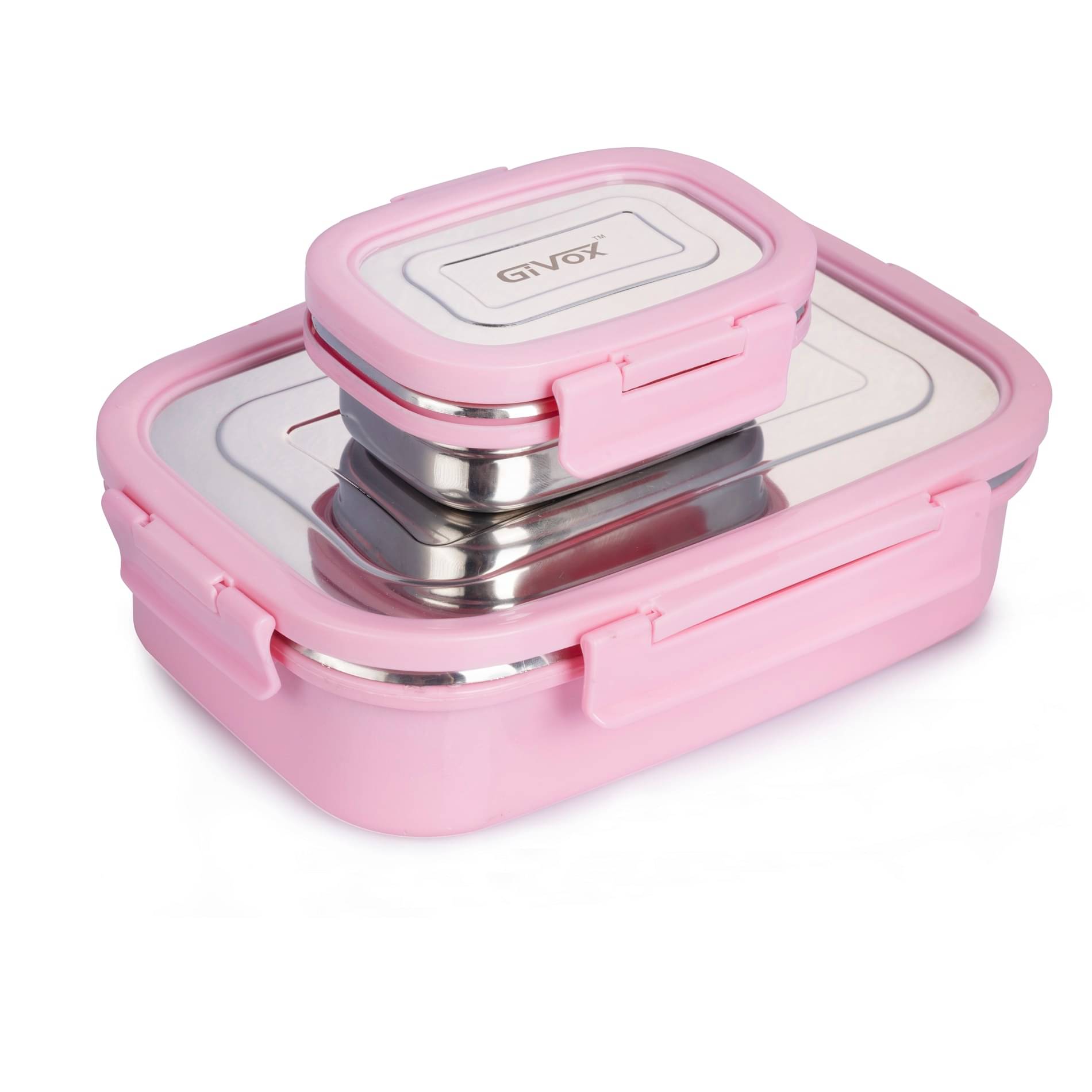     			GIVOX FOOD FRESH Stainless Steel Insulated Lunch Box 2 - Container ( Pack of 1 )