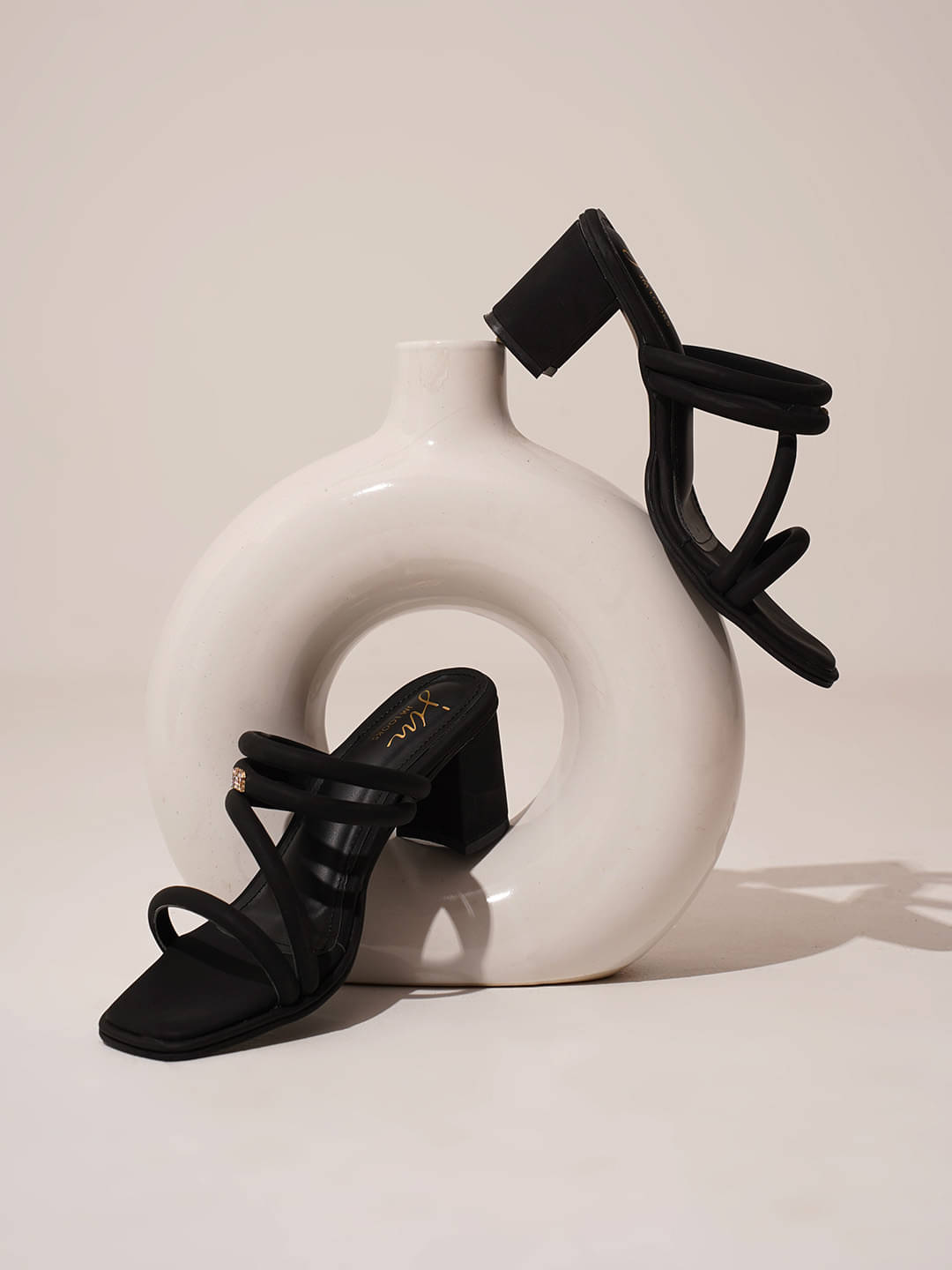     			JM Looks Black Women's Sandal Heels