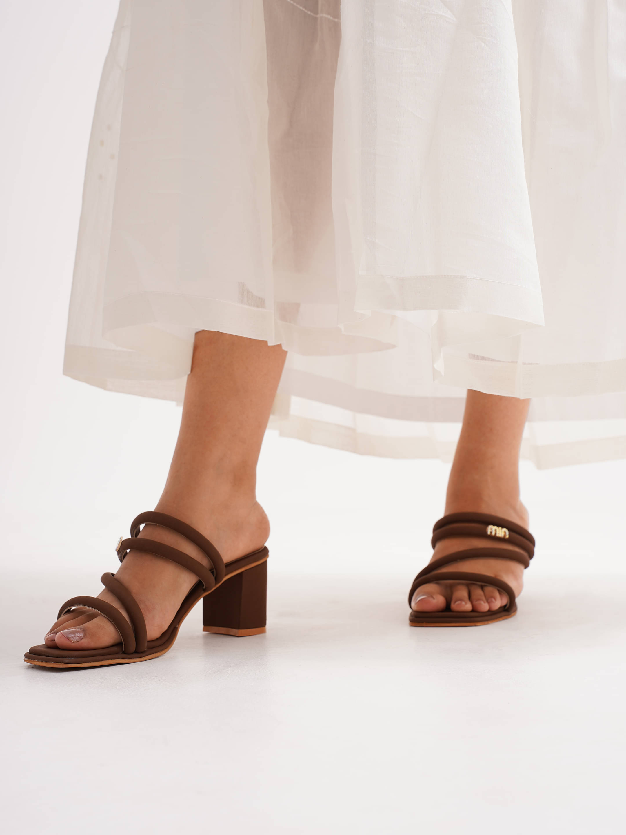 JM Looks Brown Women's Sandal Heels     			JM Looks Brown Women's Sandal Heels