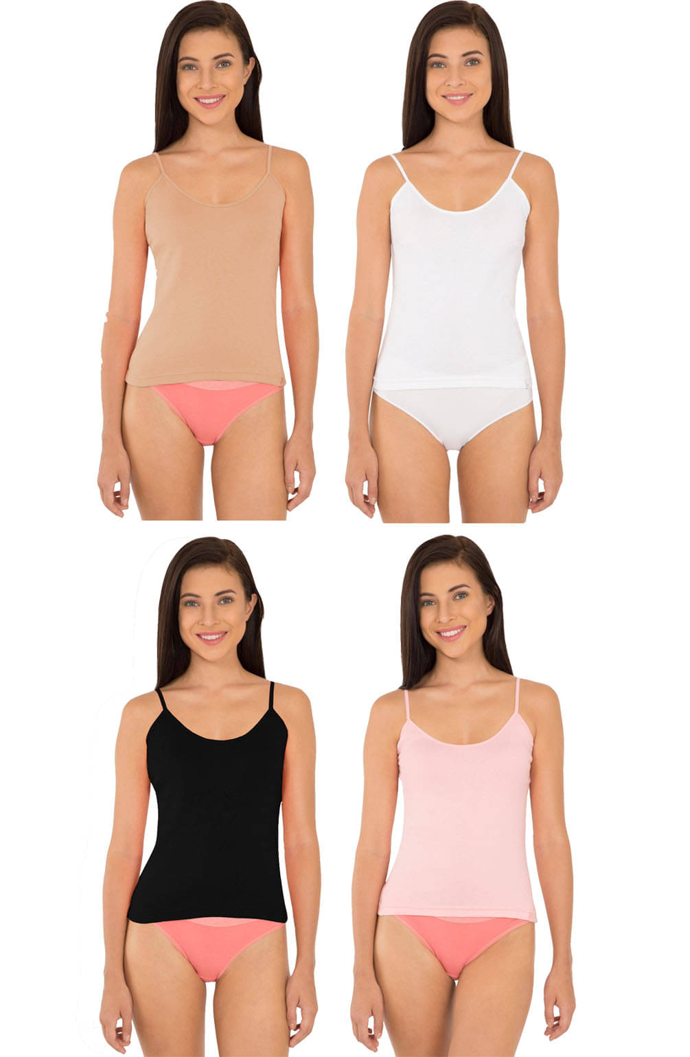 Jockey Women Cotton Camisoles ( Multicolor 9 )     			Jockey Women Cotton Camisoles ( Multicolor 9 )