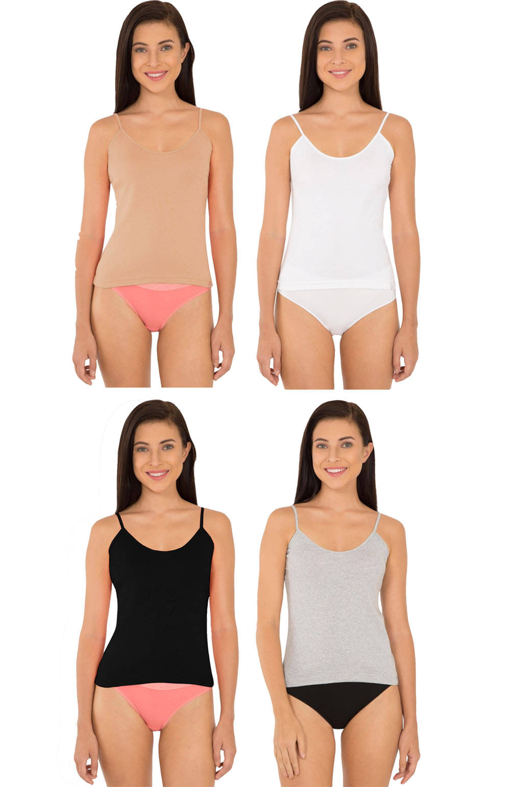 Jockey Women Cotton Camisoles ( Multicolor 10 )     			Jockey Women Cotton Camisoles ( Multicolor 10 )