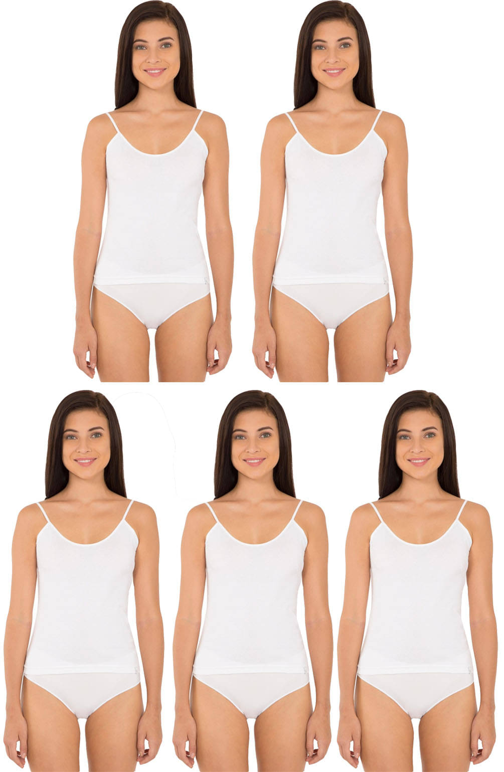 Jockey Women Cotton Camisoles ( White ) Jockey Women Cotton Camisoles ( White )