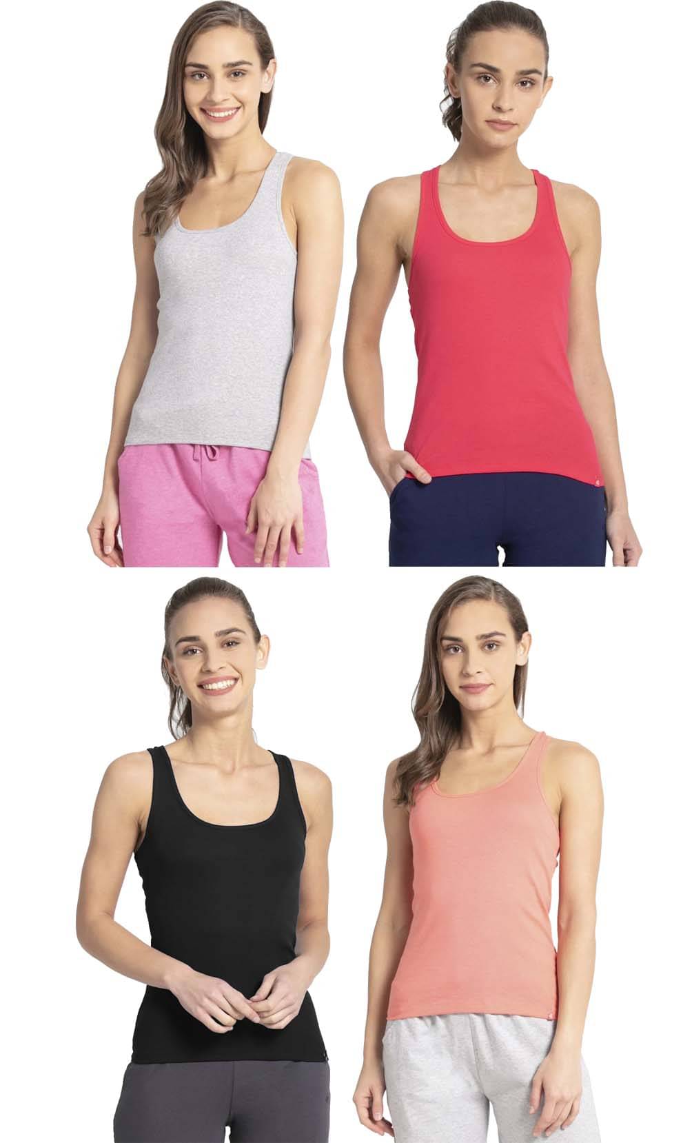 Jockey Women Cotton Tank Top ( Multicolor 2 ) Jockey Women Cotton Tank Top ( Multicolor 2 )